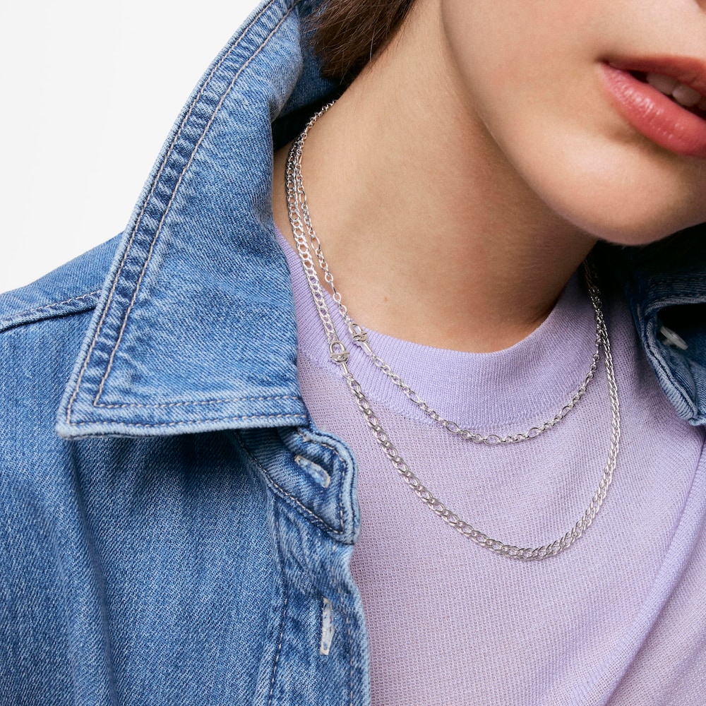 Collier ras du cou ovale en argent TOUS MANIFESTO
