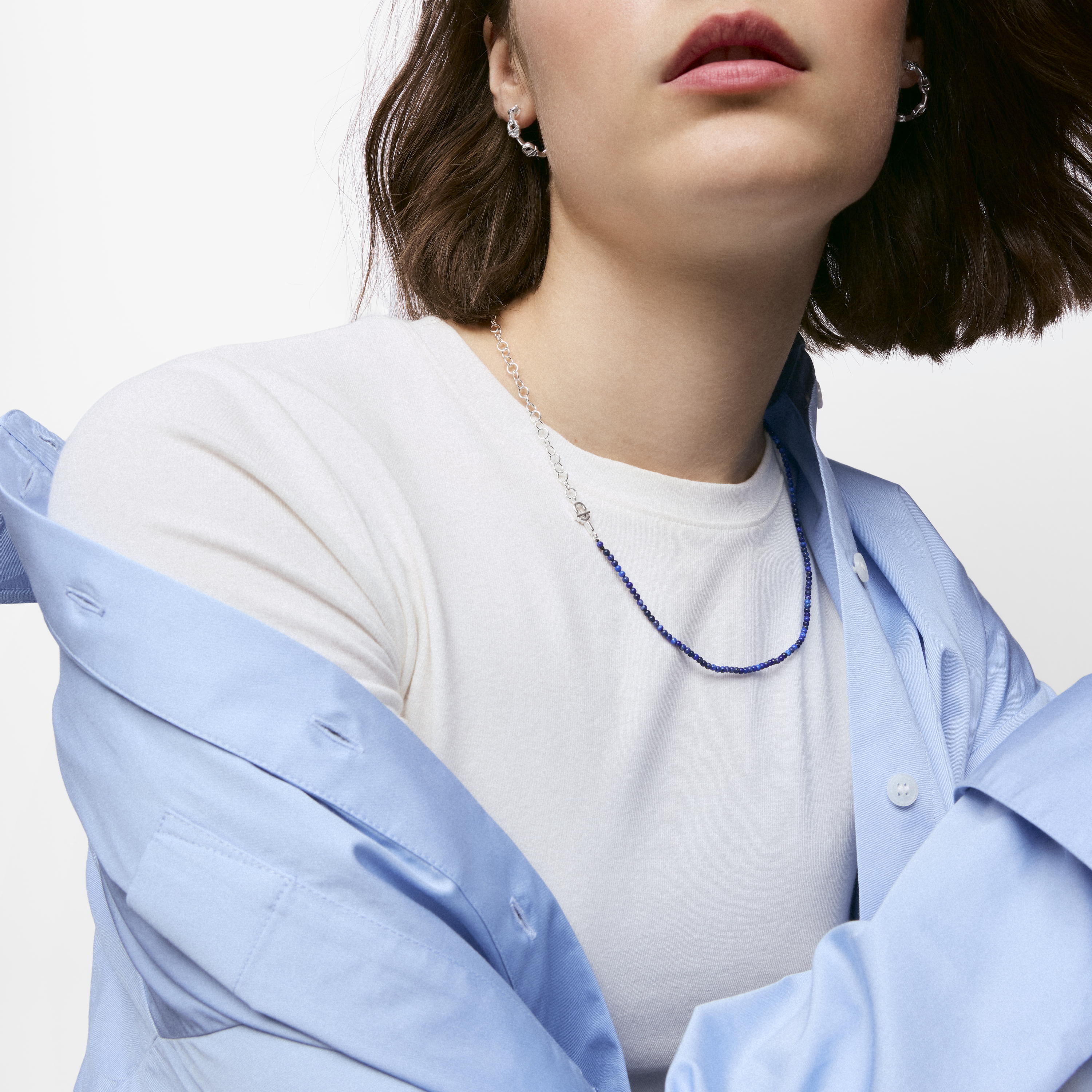 Silver and lapis lazuli Choker TOUS MANIFESTO