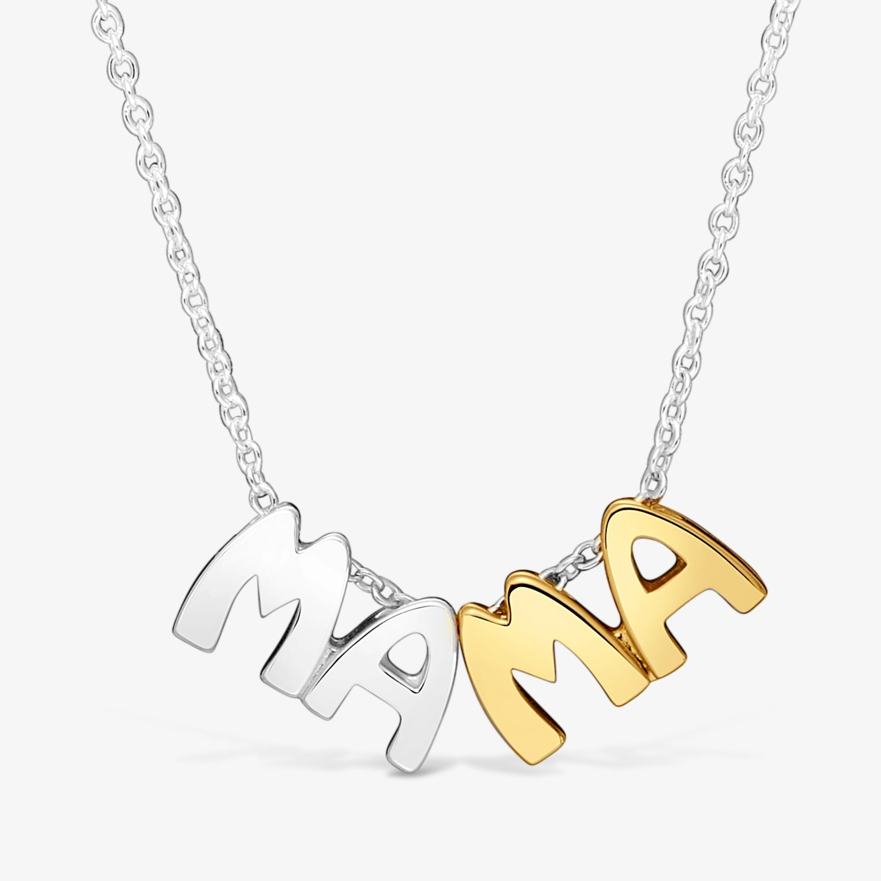 Two-tone Necklace with motifs TOUS Mama | TOUS