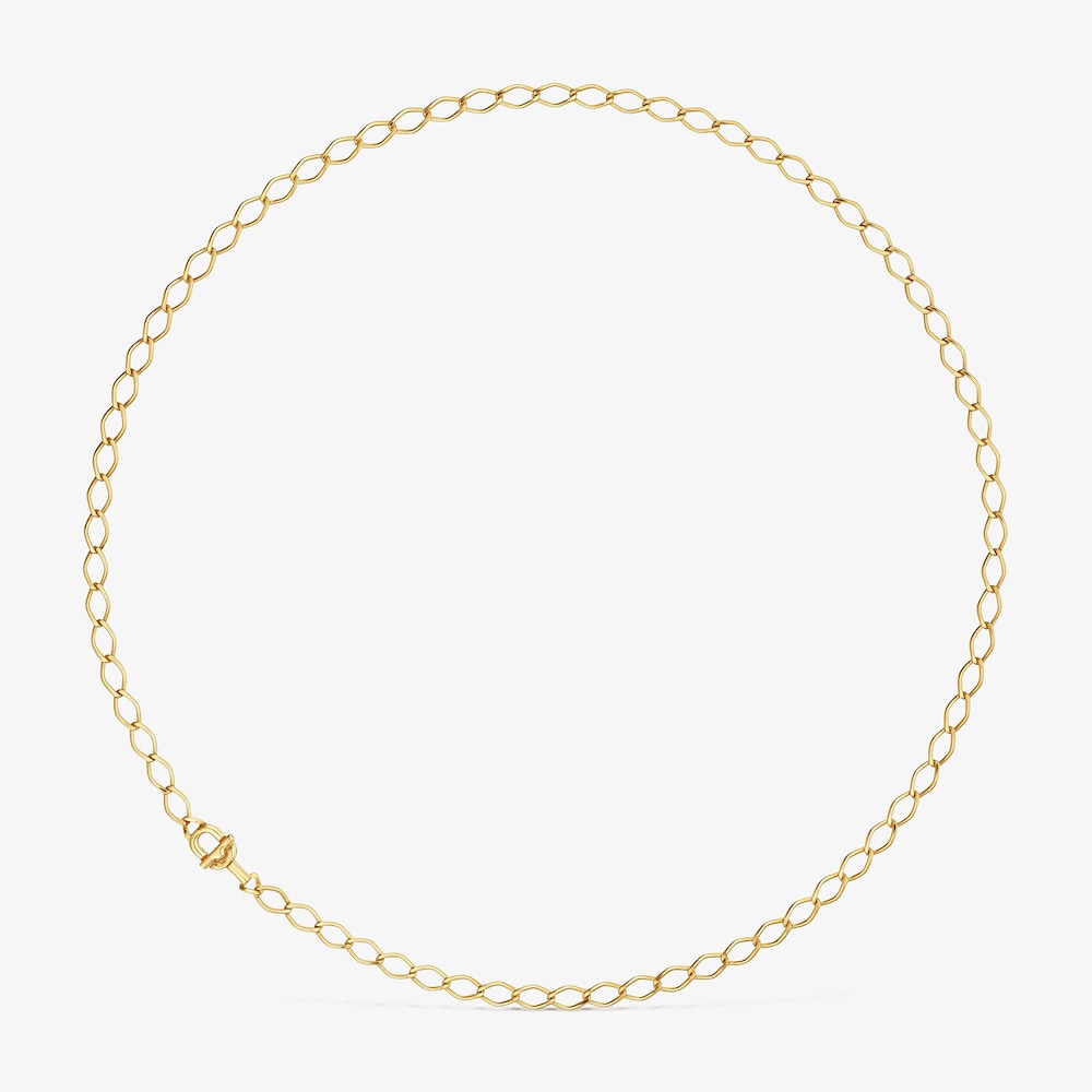 Choker a catena romboidale in argento placcato oro 18&nbsp;kt TOUS MANIFESTO