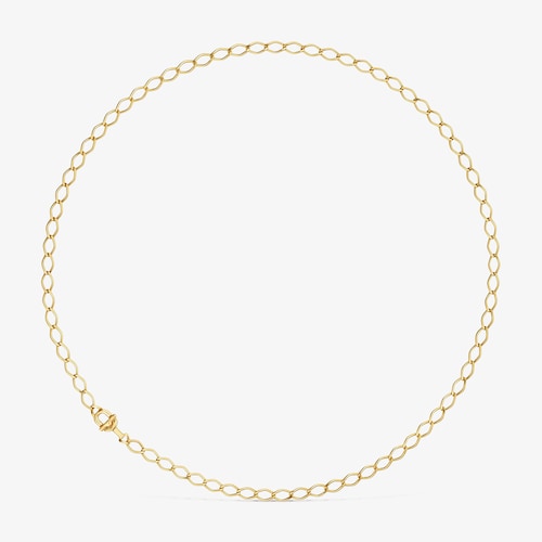 Gargantilla romboidal con ba&ntilde;o de oro 18 kt sobre plata TOUS MANIFESTO
