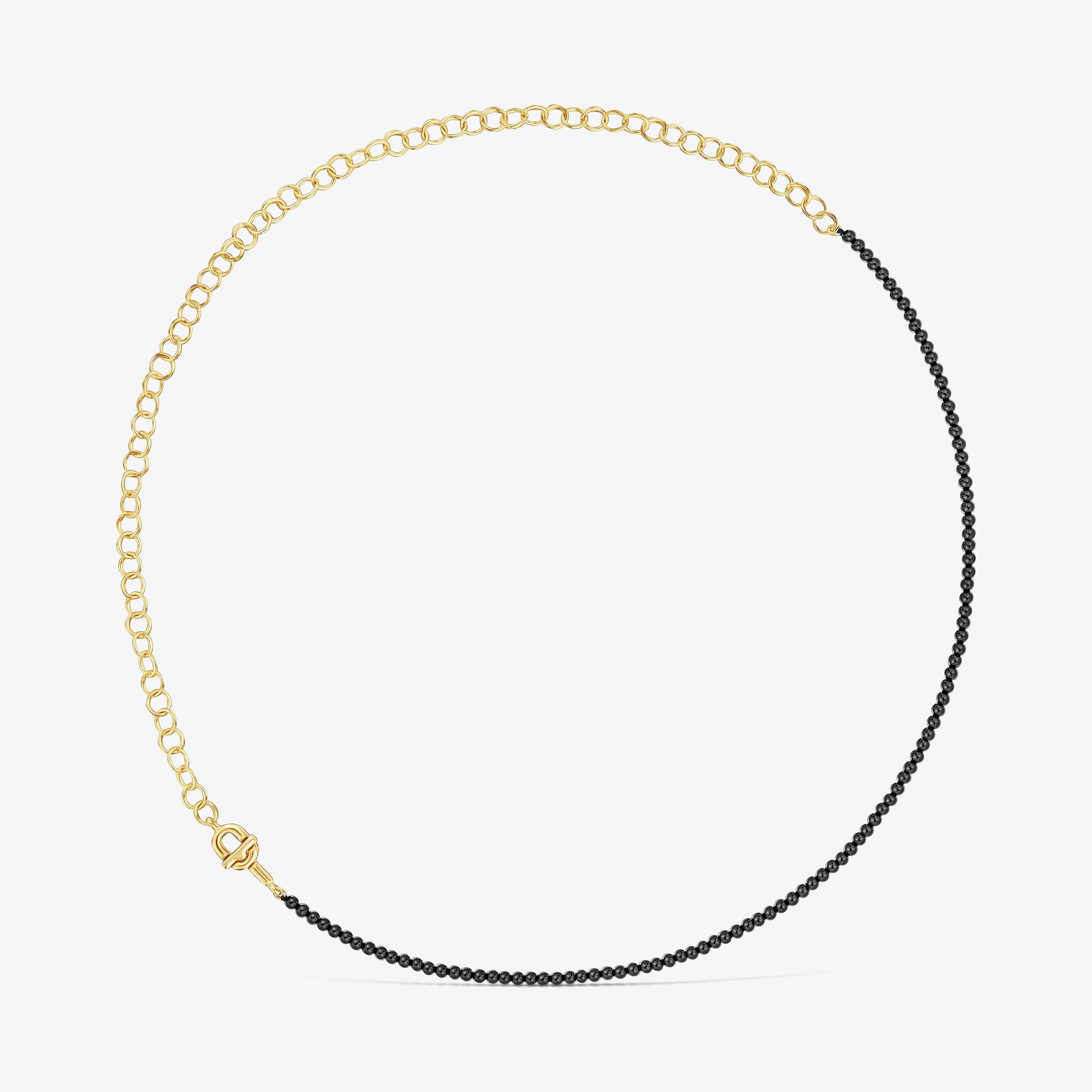18kt gold vermeil and onyx Choker TOUS MANIFESTO