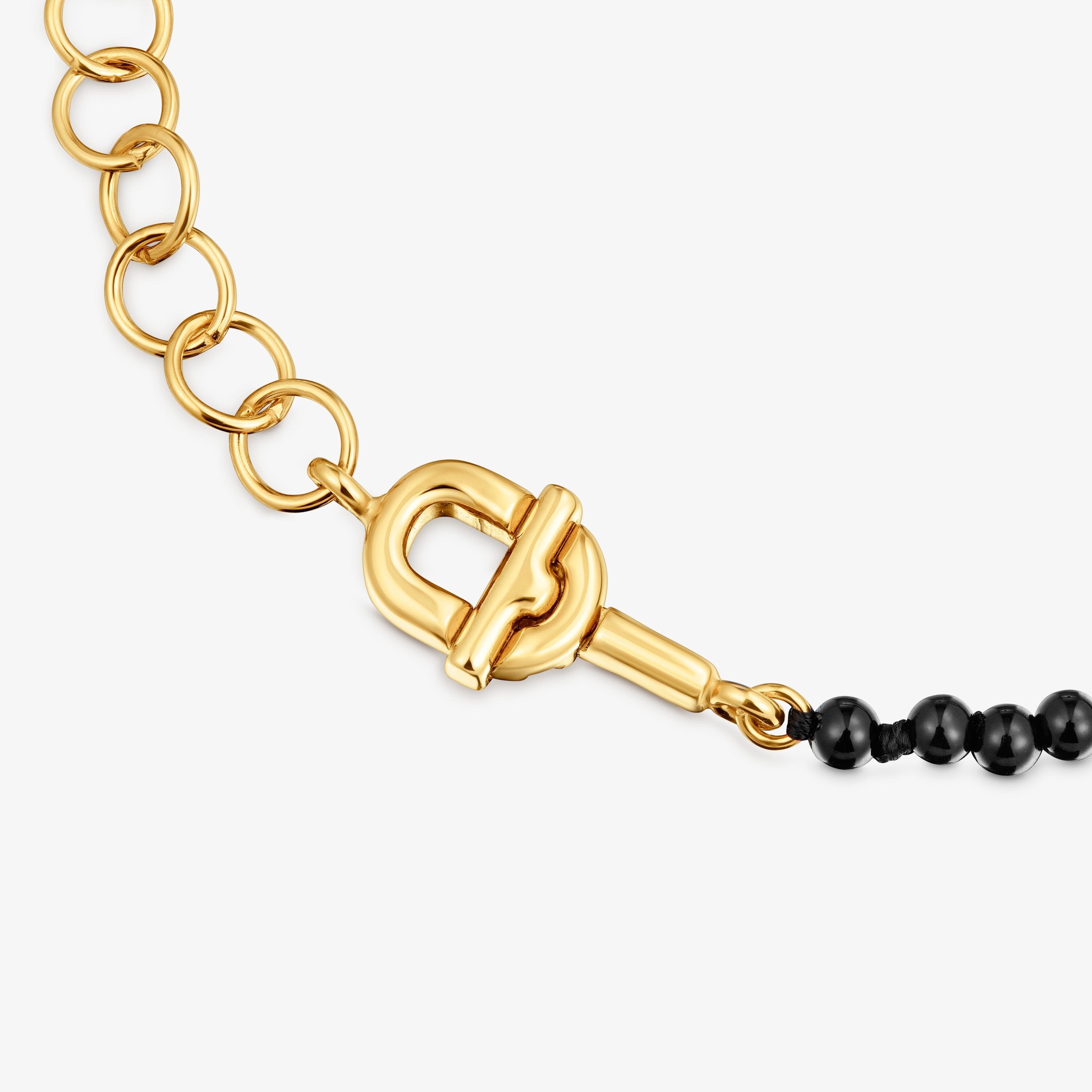 18kt gold vermeil and onyx Choker TOUS MANIFESTO