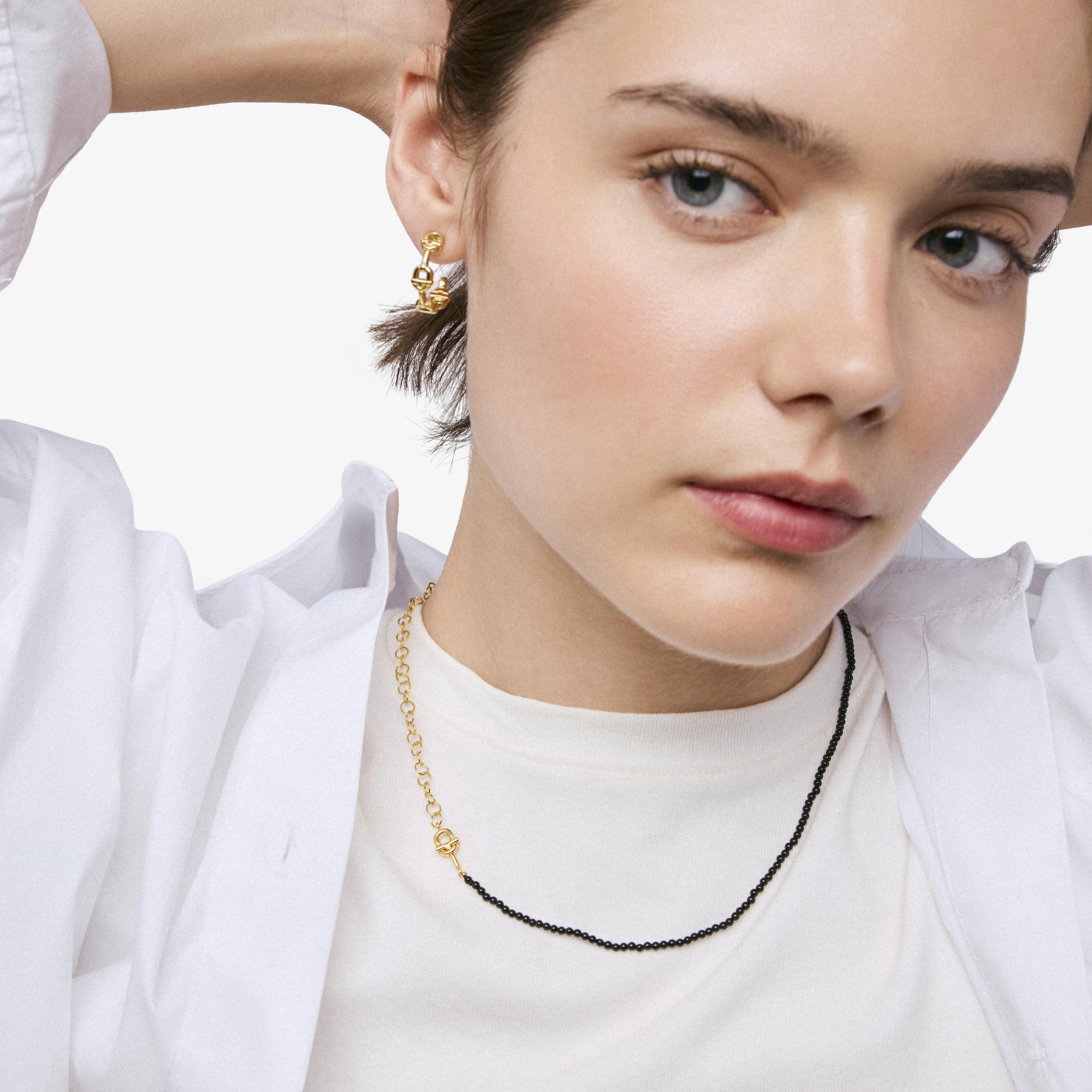 18kt gold vermeil and onyx Choker TOUS MANIFESTO