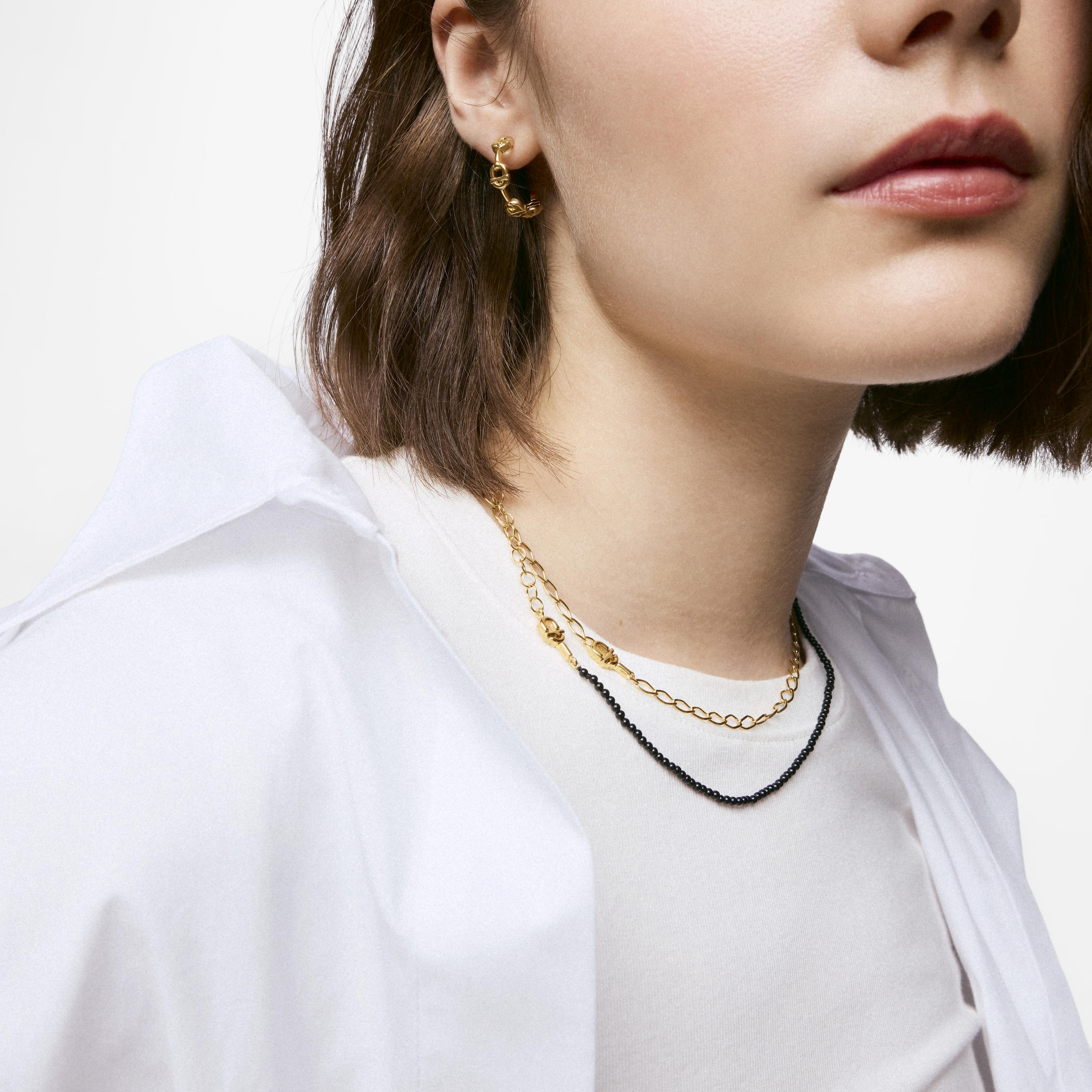 18kt gold vermeil and onyx Choker TOUS MANIFESTO
