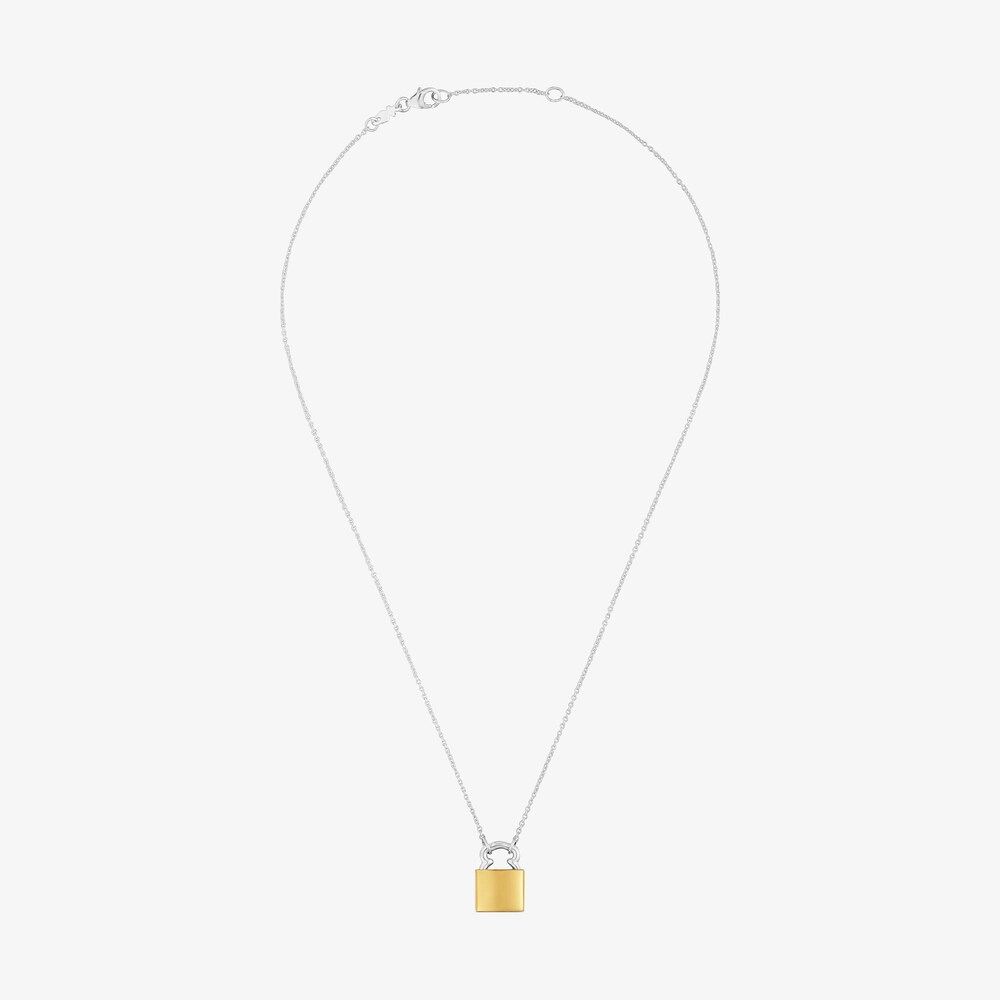 Zweifarbige Halskette mit B&auml;ren-Vorh&auml;ngeschlossmotiv 16&nbsp;mm TOUS Unlock