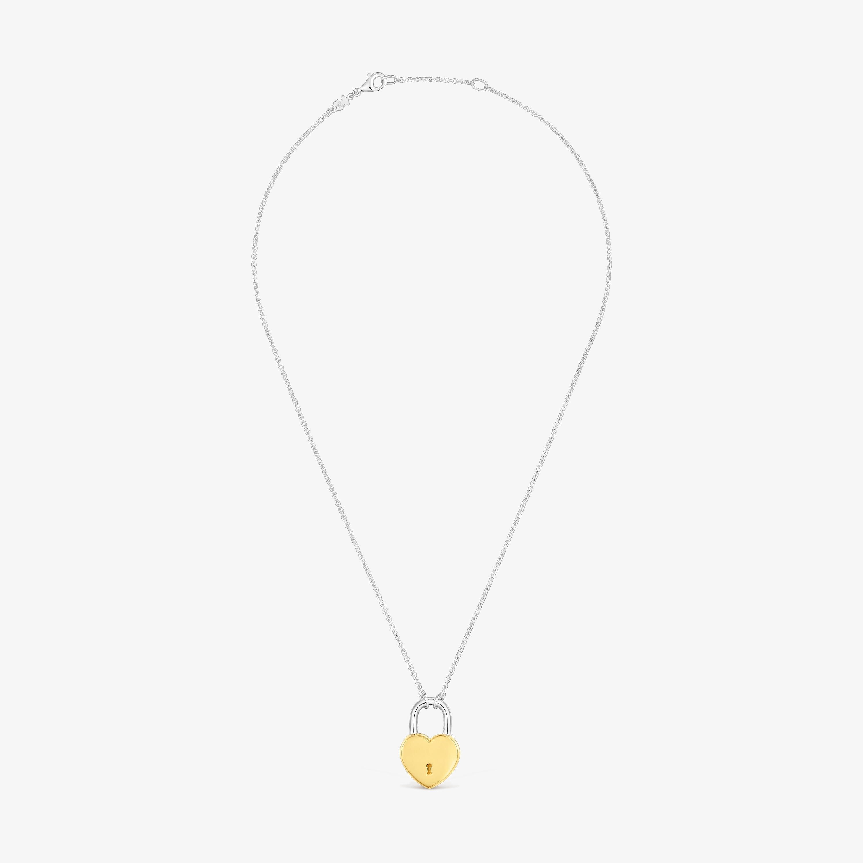 Collar bicolor motivo corazón candado TOUS Unlock | TOUS