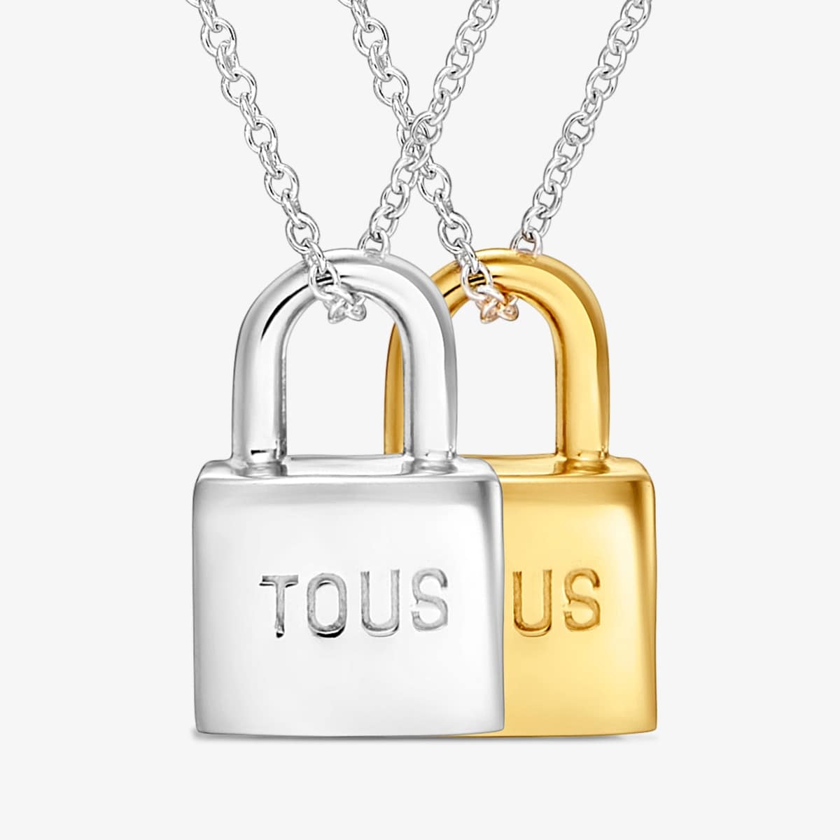 Tous - Pack De Dos Collares Bicolor Motivo Candado Tous Unlock - Bicolor