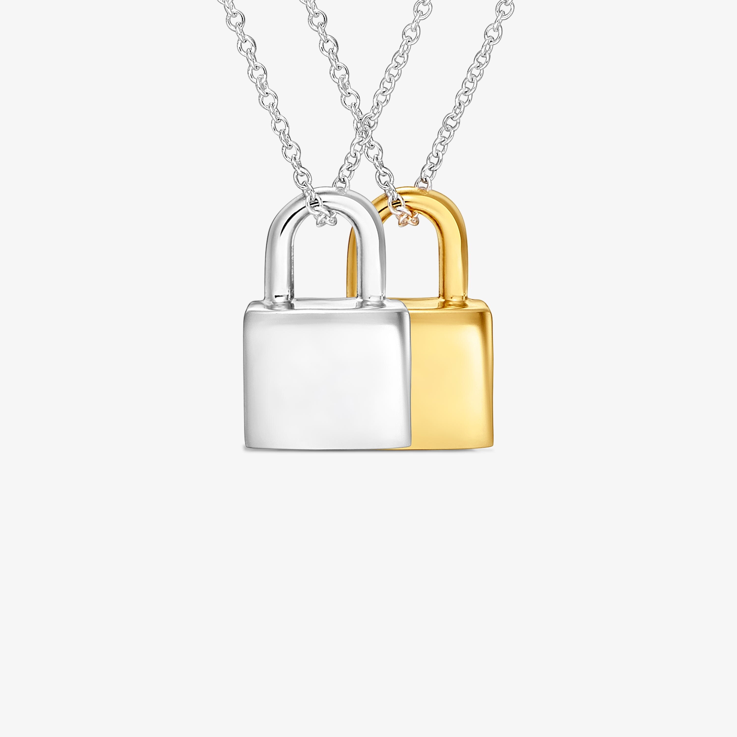 Pack of two two-tone padlock motif Necklaces TOUS Unlock