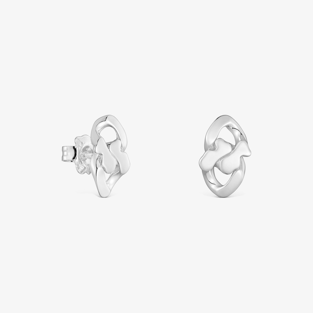 Aretes de plata Bear's Chain