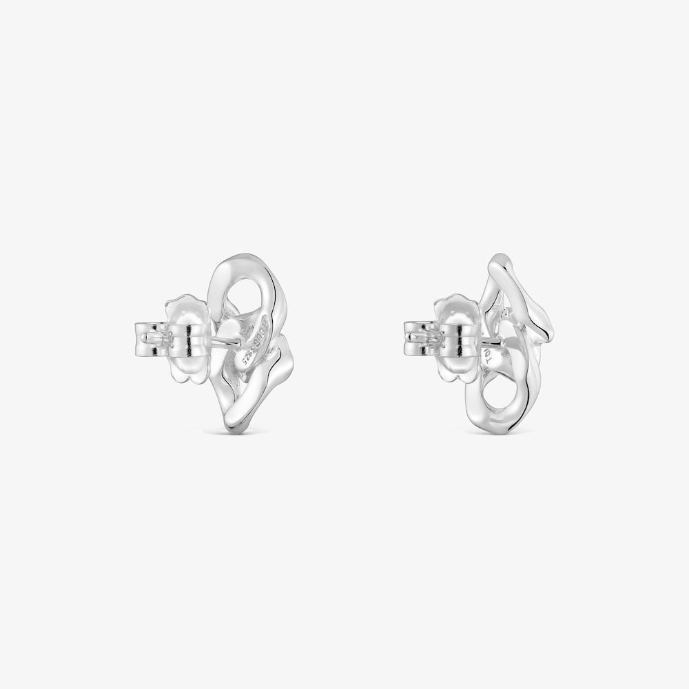 Aretes de plata Bear's Chain