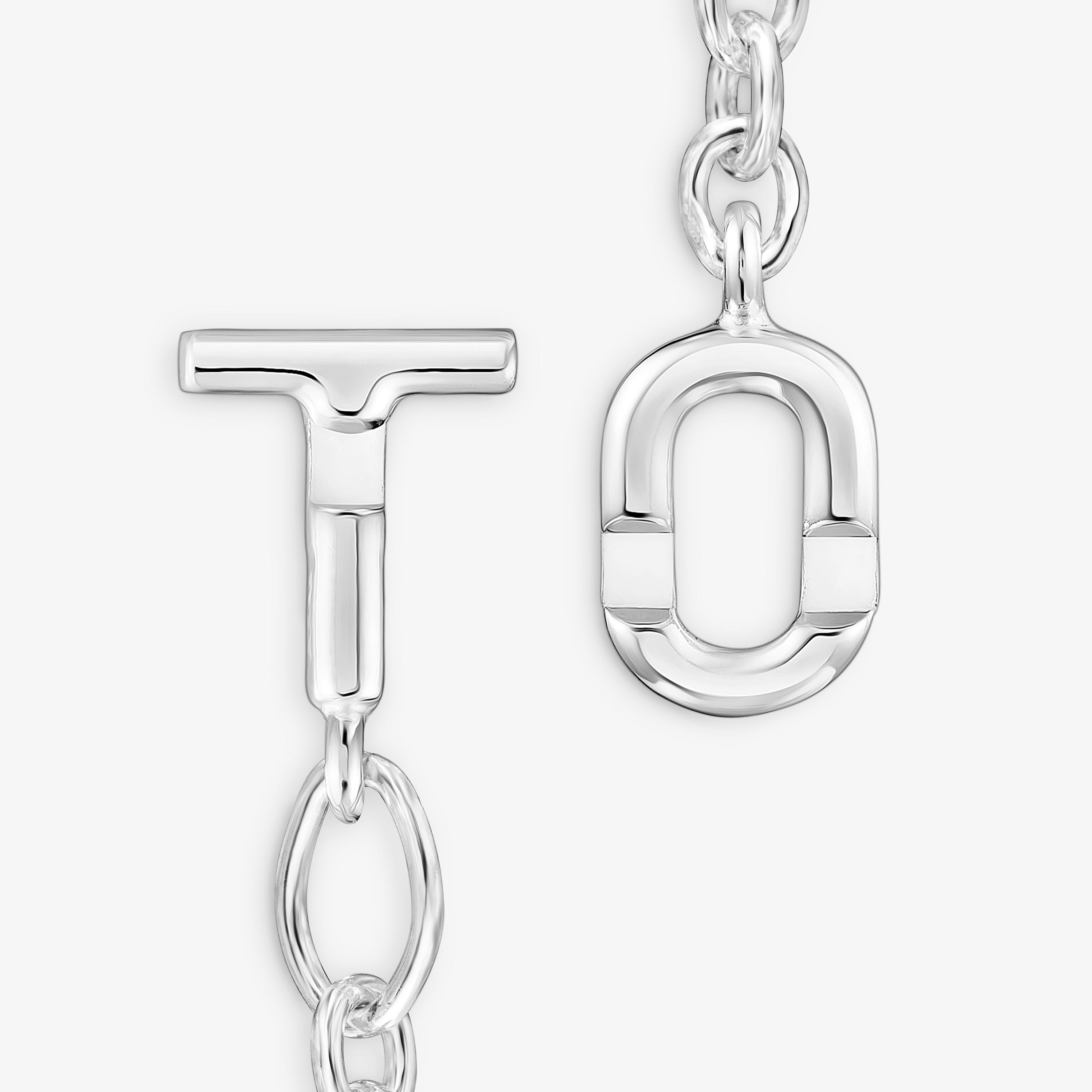 Silver Oval chain bracelet TOUS MANIFESTO
