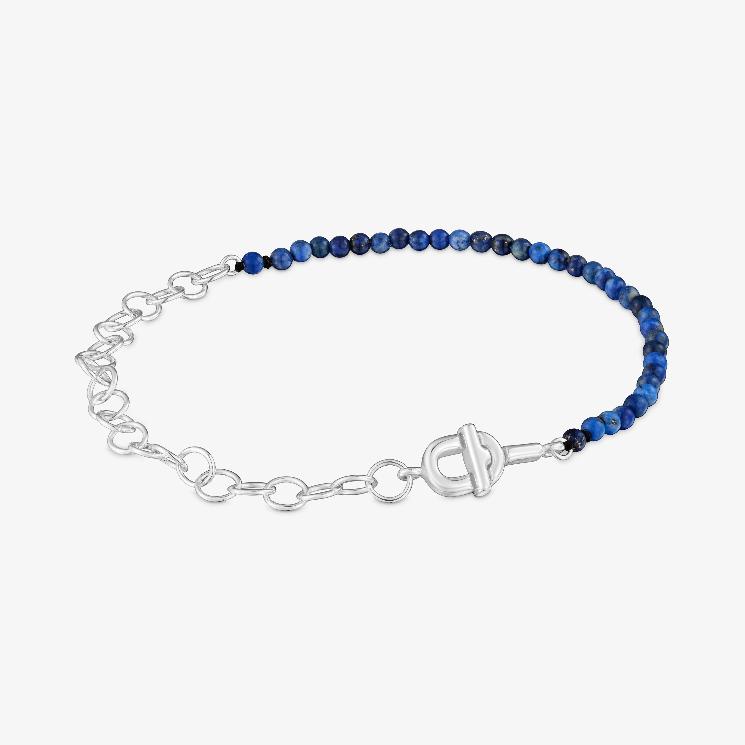 Silver and lapis lazuli Chain bracelet TOUS MANIFESTO