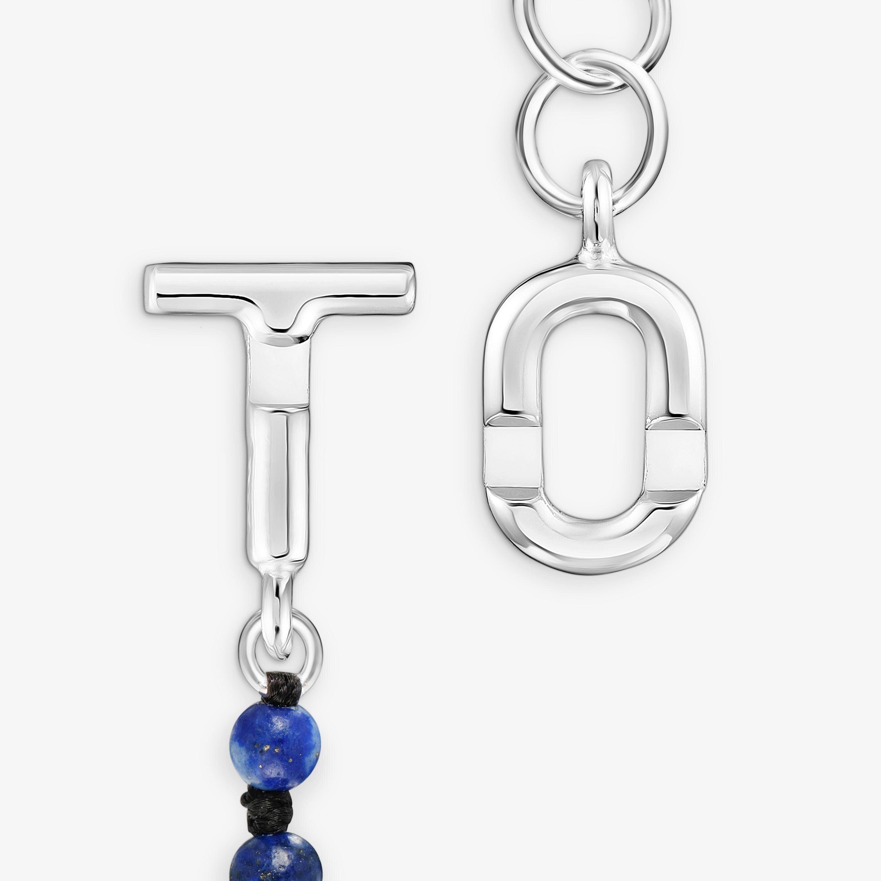 Silver and lapis lazuli Chain bracelet TOUS MANIFESTO