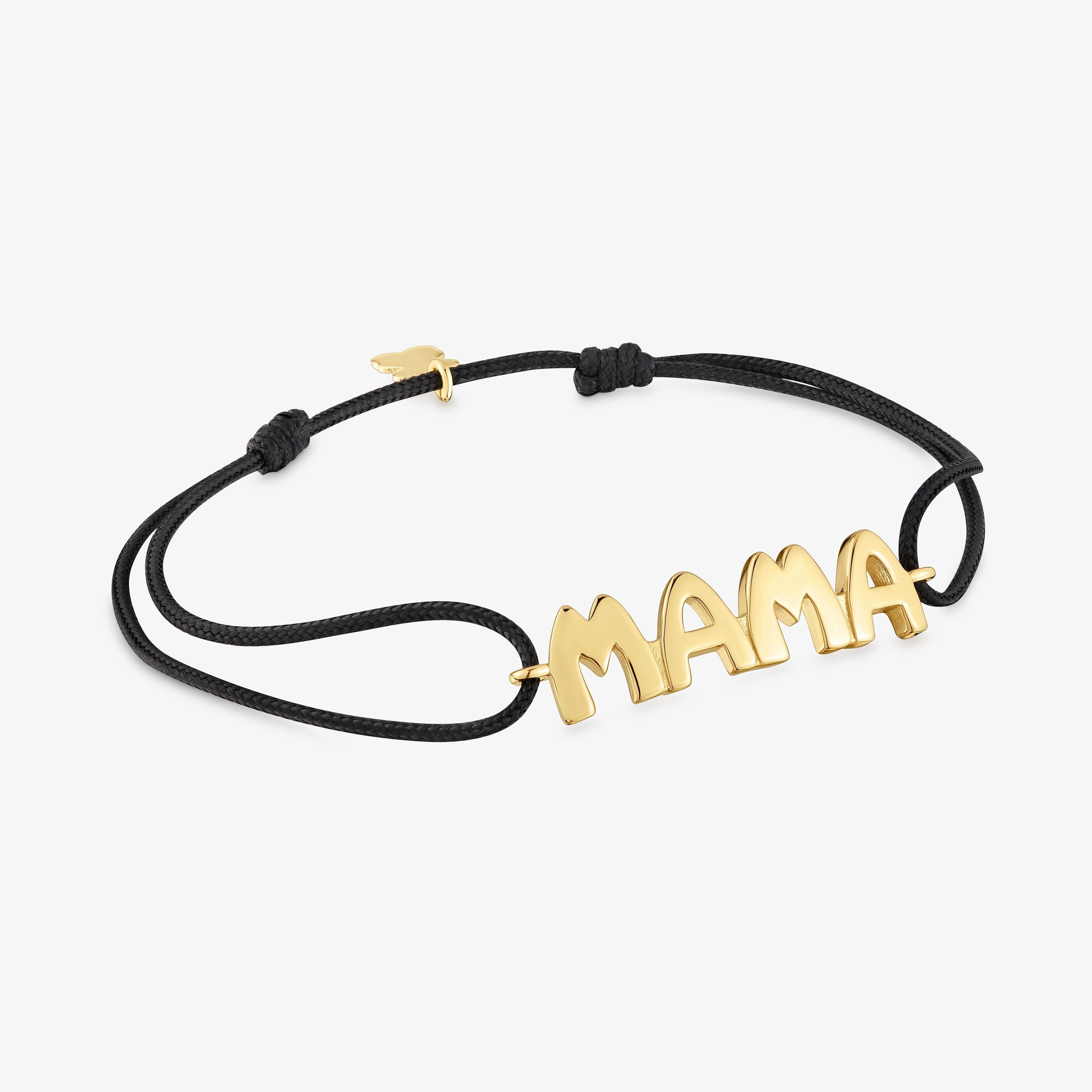 itumi☆ママ 返品用 iPhone6plusgold Black nylon Bracelet with 18K gold vermeil TOUS Mama | TOUS