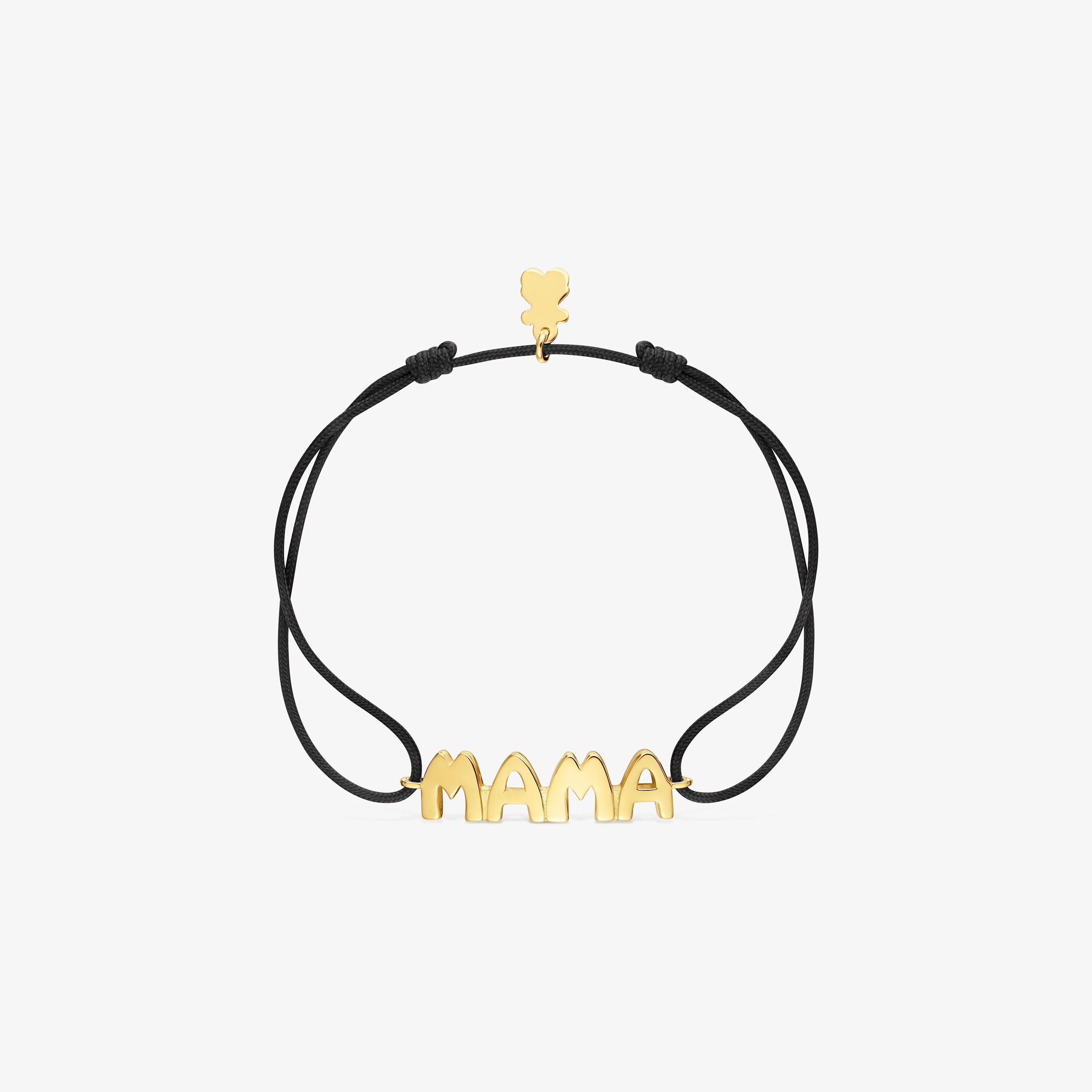 nylon Bracelet with 18K gold vermeil TOUS Mama
