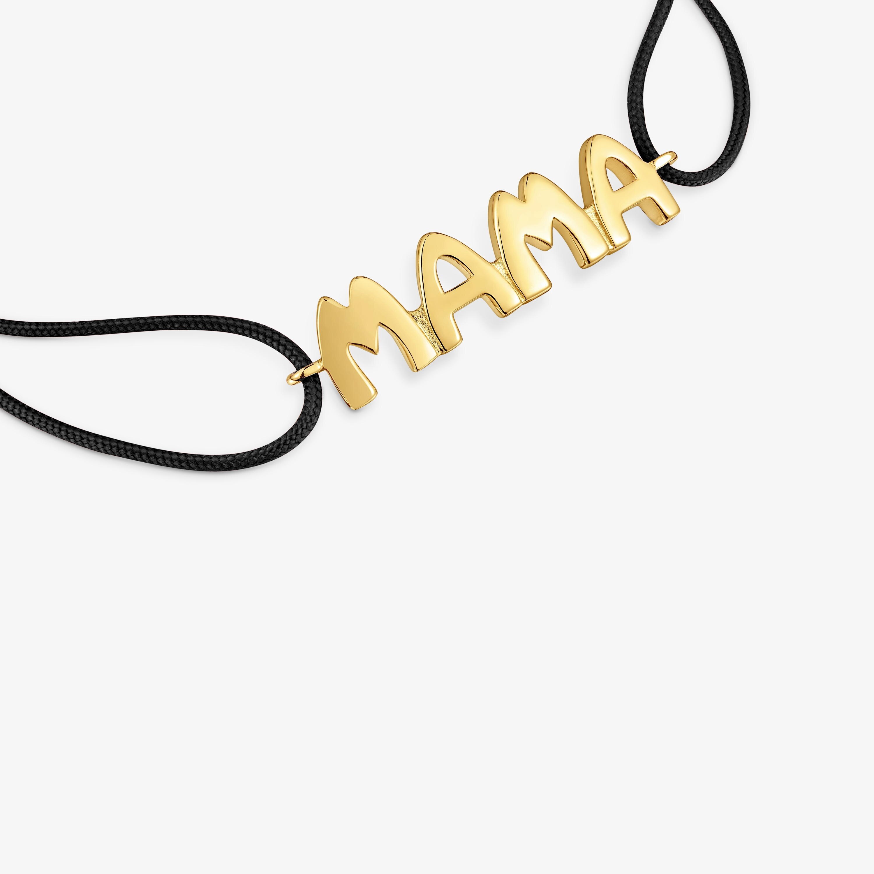 nylon Bracelet with 18K gold vermeil TOUS Mama
