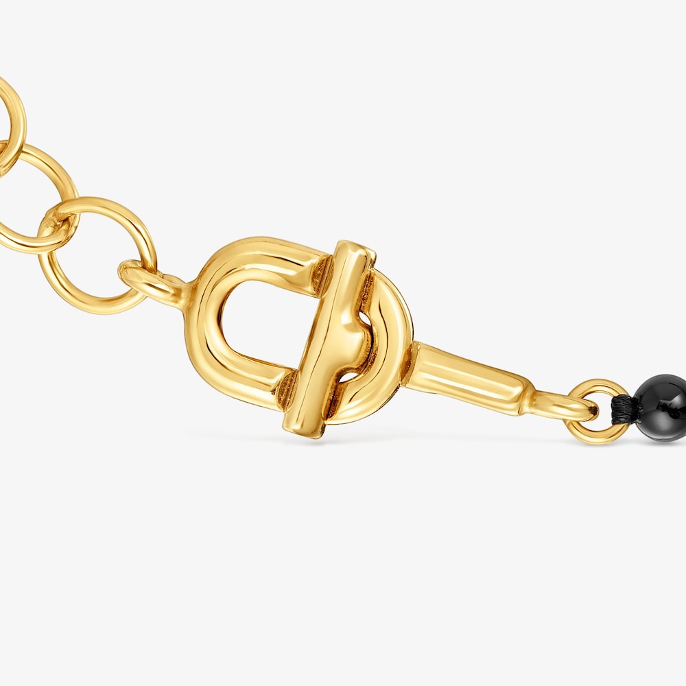 Pulsera cadena con ba&ntilde;o de oro 18 kt sobre plata y &oacute;nix TOUS MANIFESTO