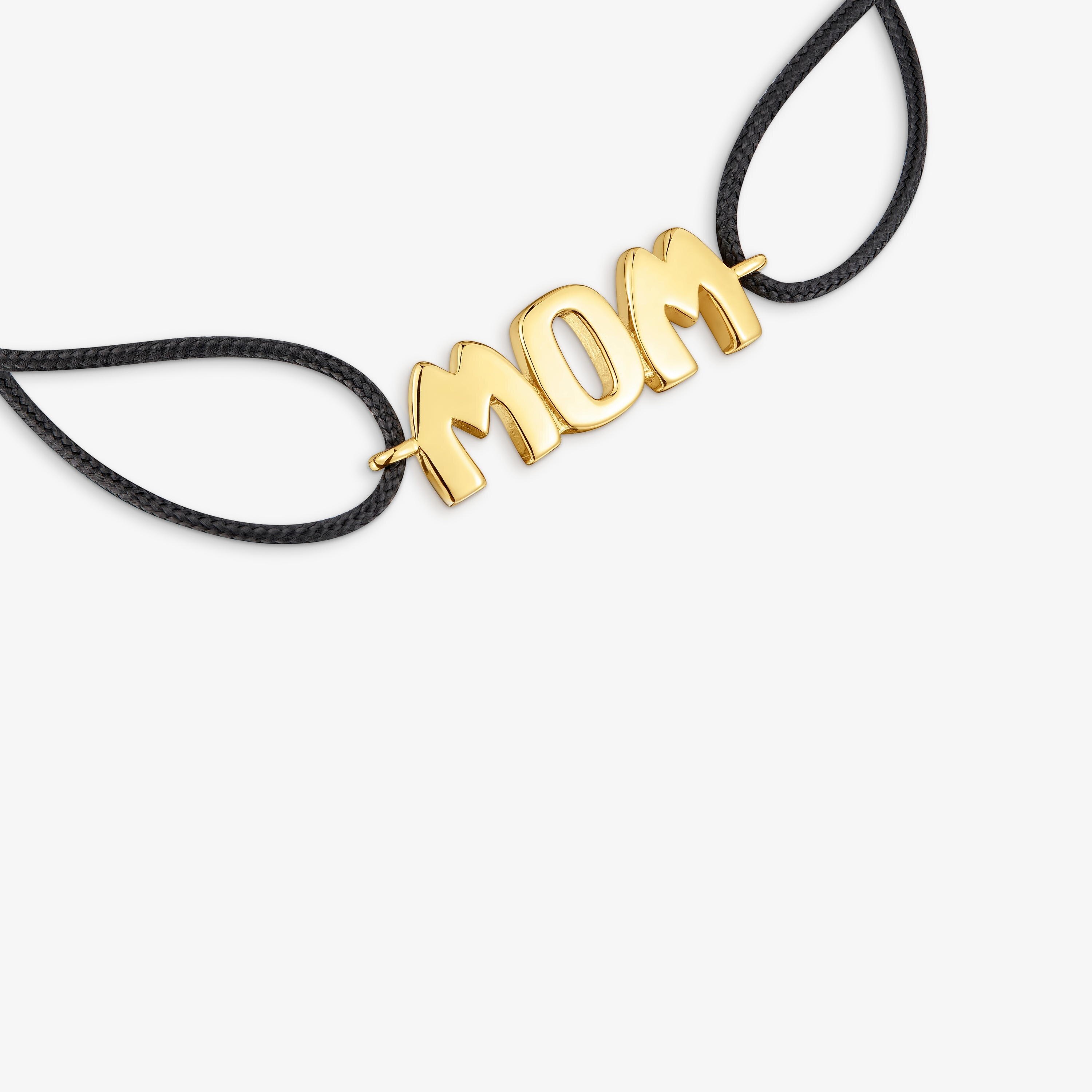 Nylon Bracelet with 18K gold vermeil TOUS Mom