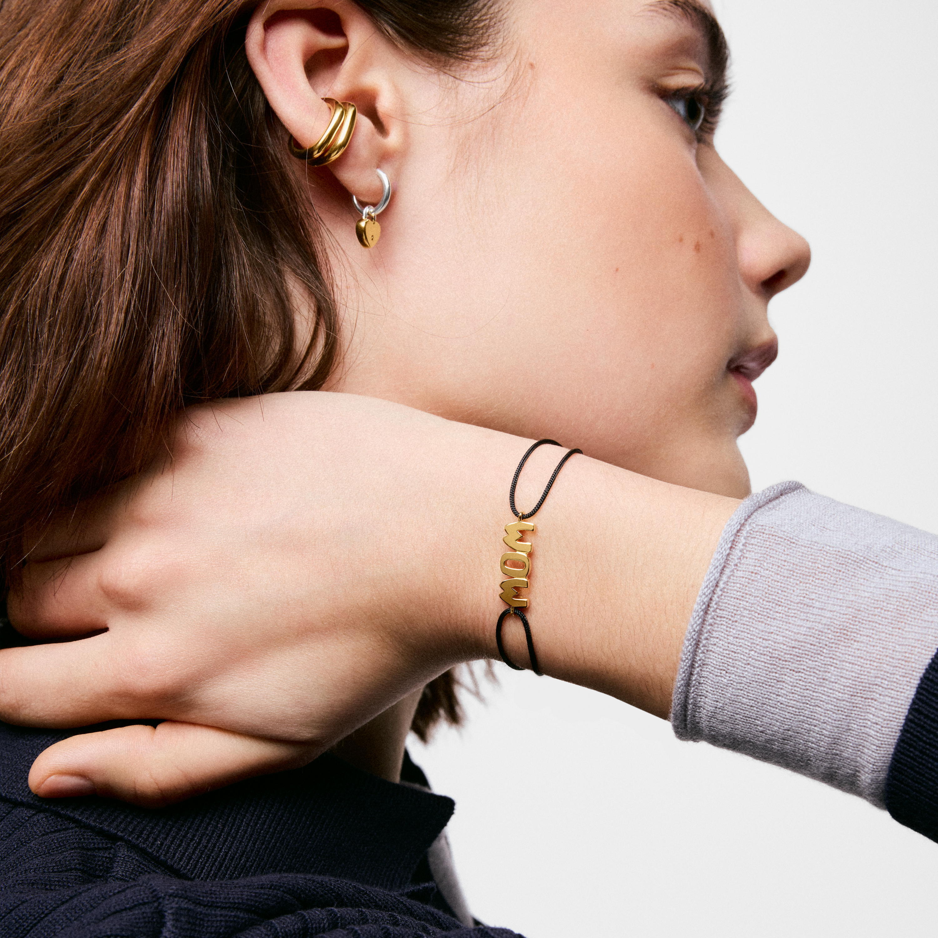 Nylon Bracelet with 18K gold vermeil TOUS Mom