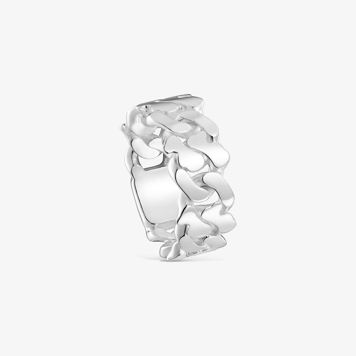 Tous - Anillo De Plata 9 Mm Bear's Chain Talla 10