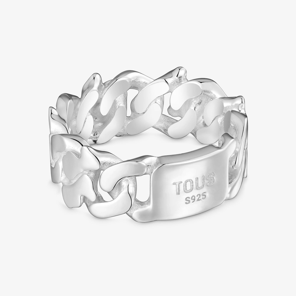 9&nbsp;mm silver Ring TOUS Bear&rsquo;s Chain