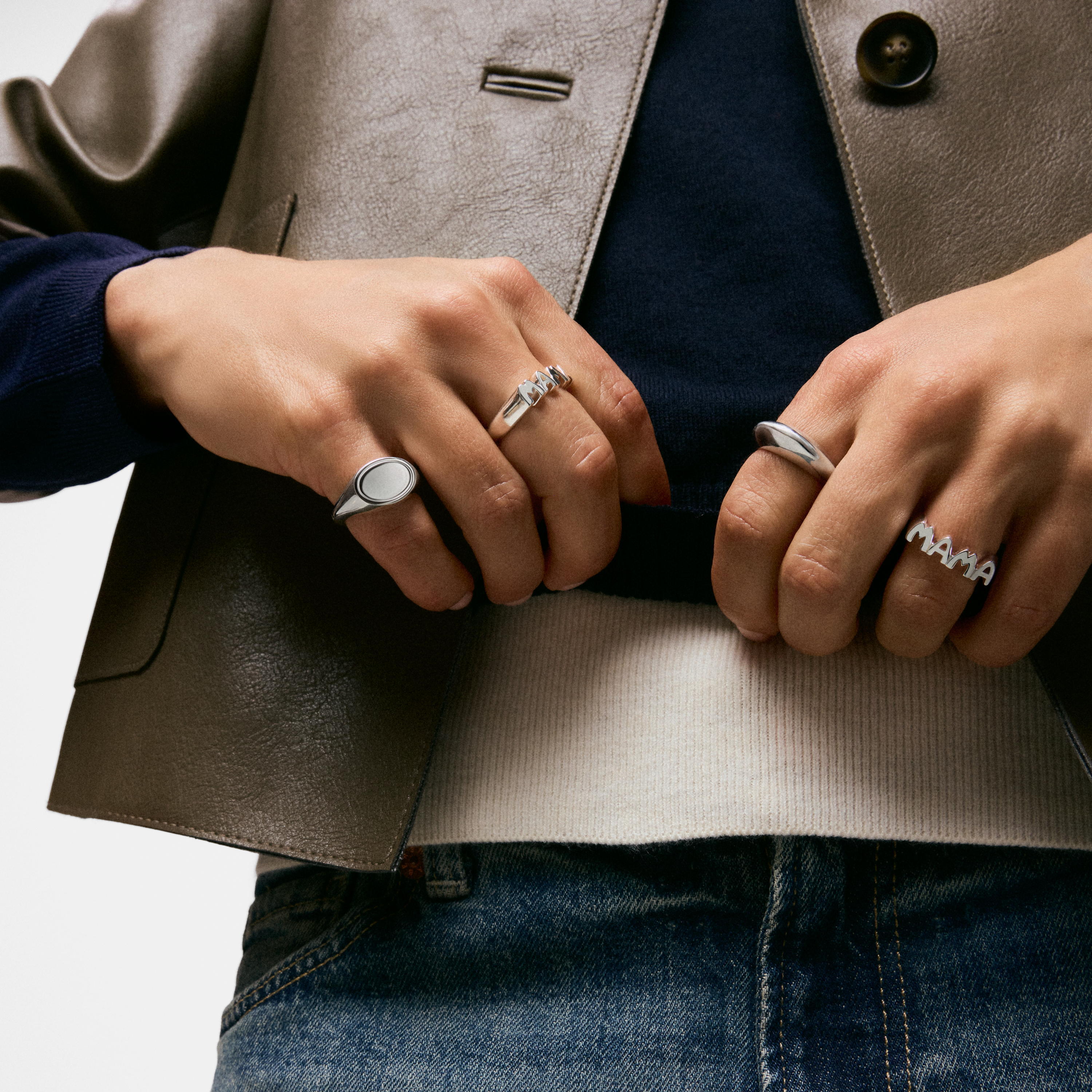 Silver Ring TOUS Mama