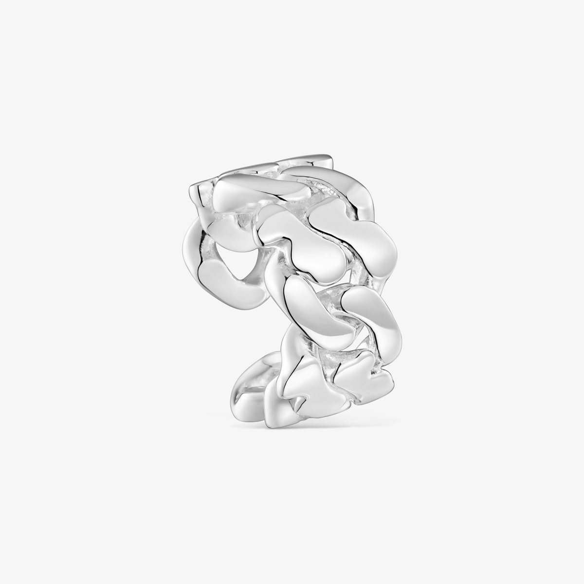 Tous - Anillo De Plata 14 Mm Bear's Chain Talla 10
