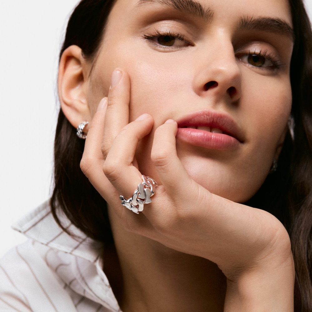 14&nbsp;mm silver Ring TOUS Bear&rsquo;s Chain