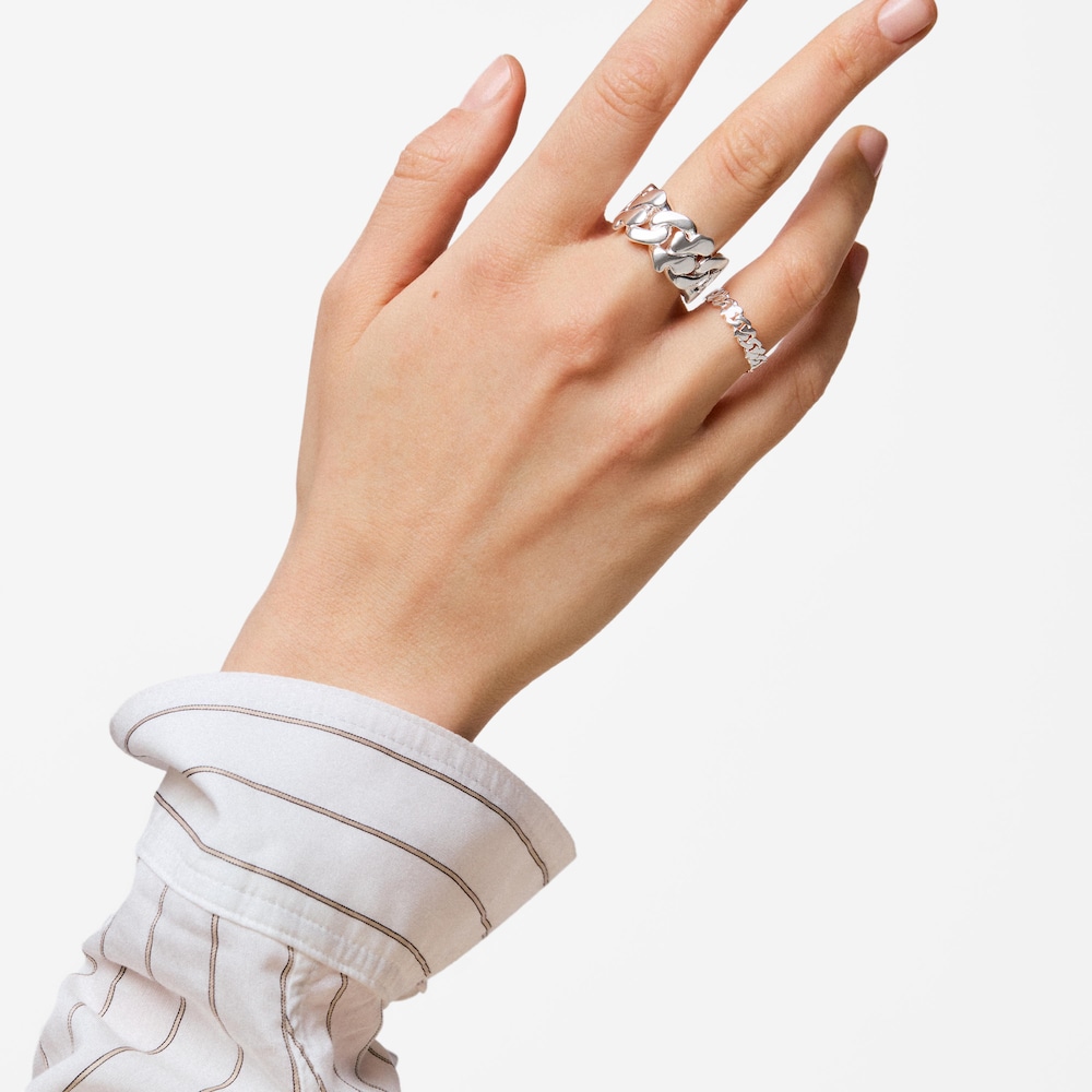 14&nbsp;mm silver Ring TOUS Bear&rsquo;s Chain