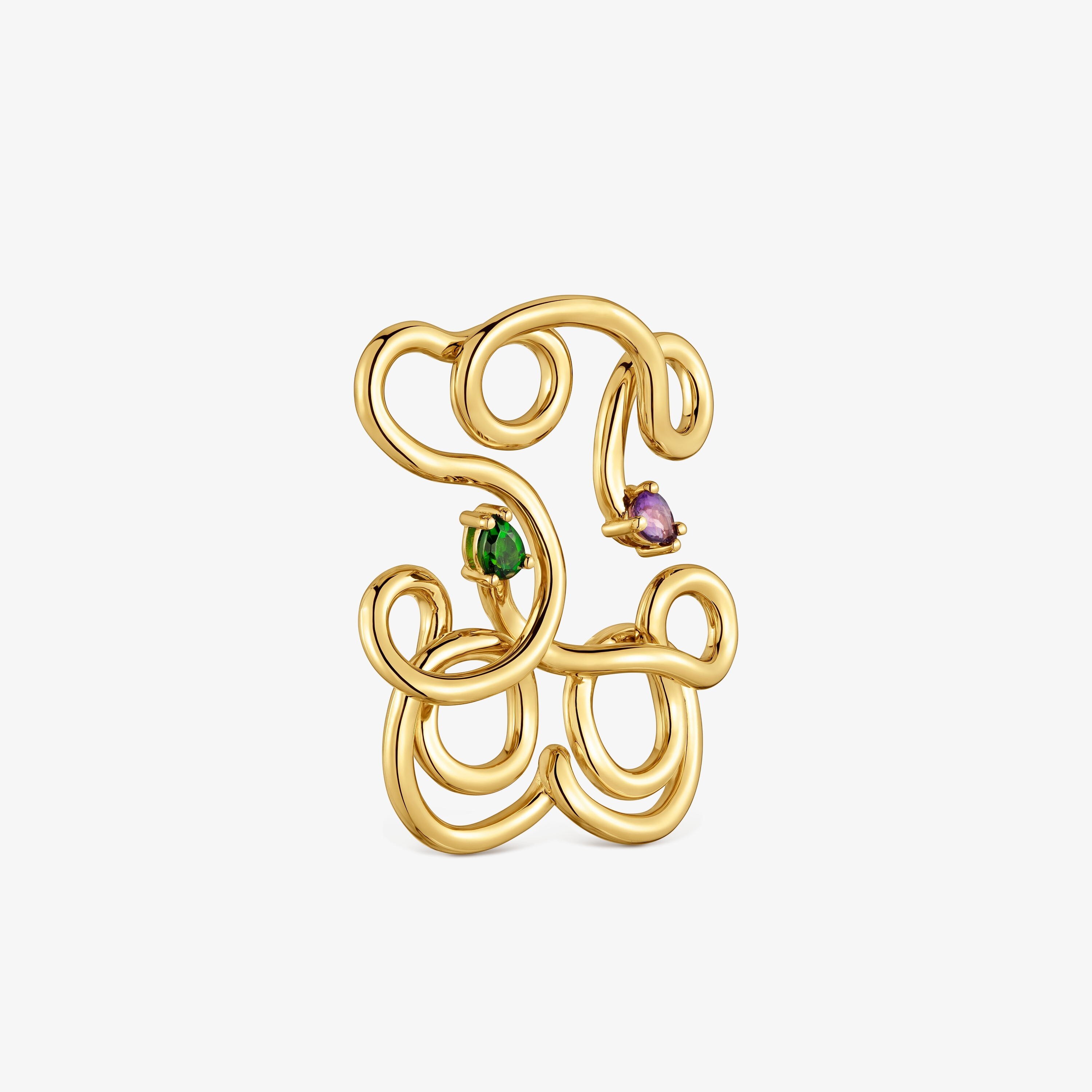 Bear Pendant with 18kt gold vermeil and gemstones TOUS Lio