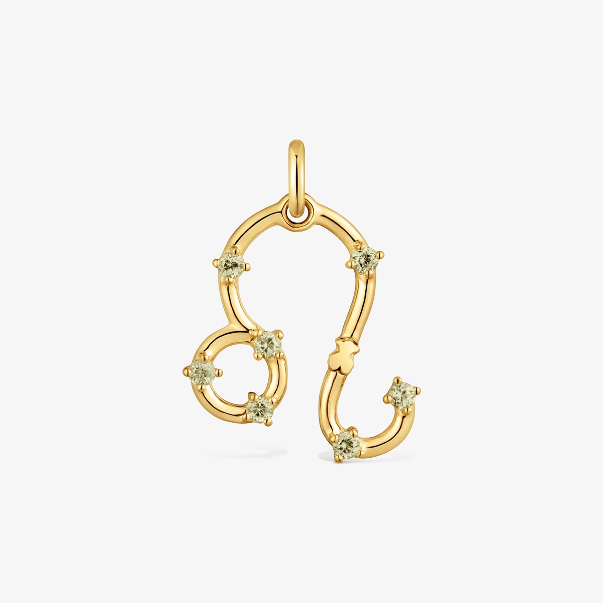 Tous - Colgante Leo Con Baño De Oro 18 Kt - Transparente