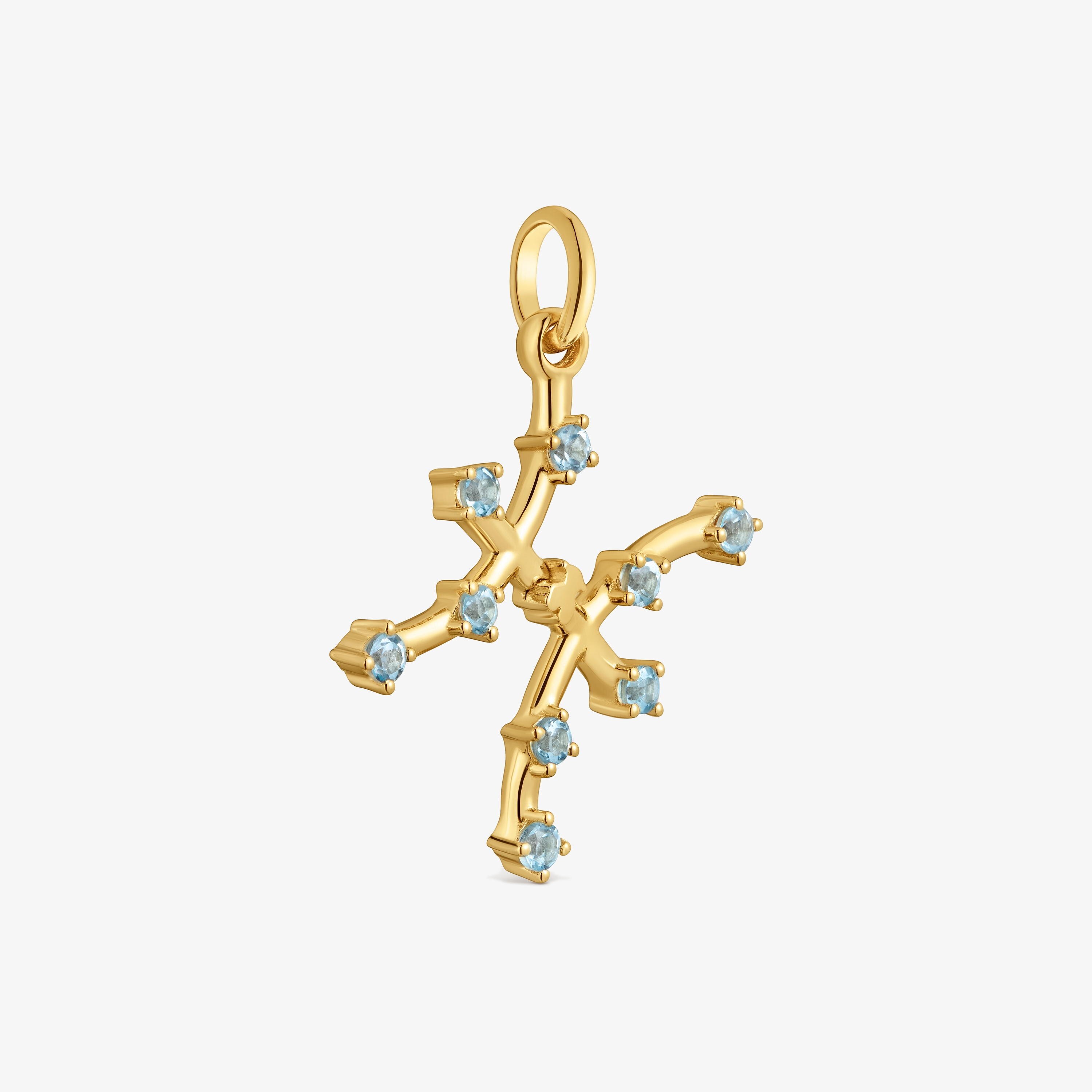 Pisces Pendant with 18kt gold vermeil and topaz TOUS Zodiaco