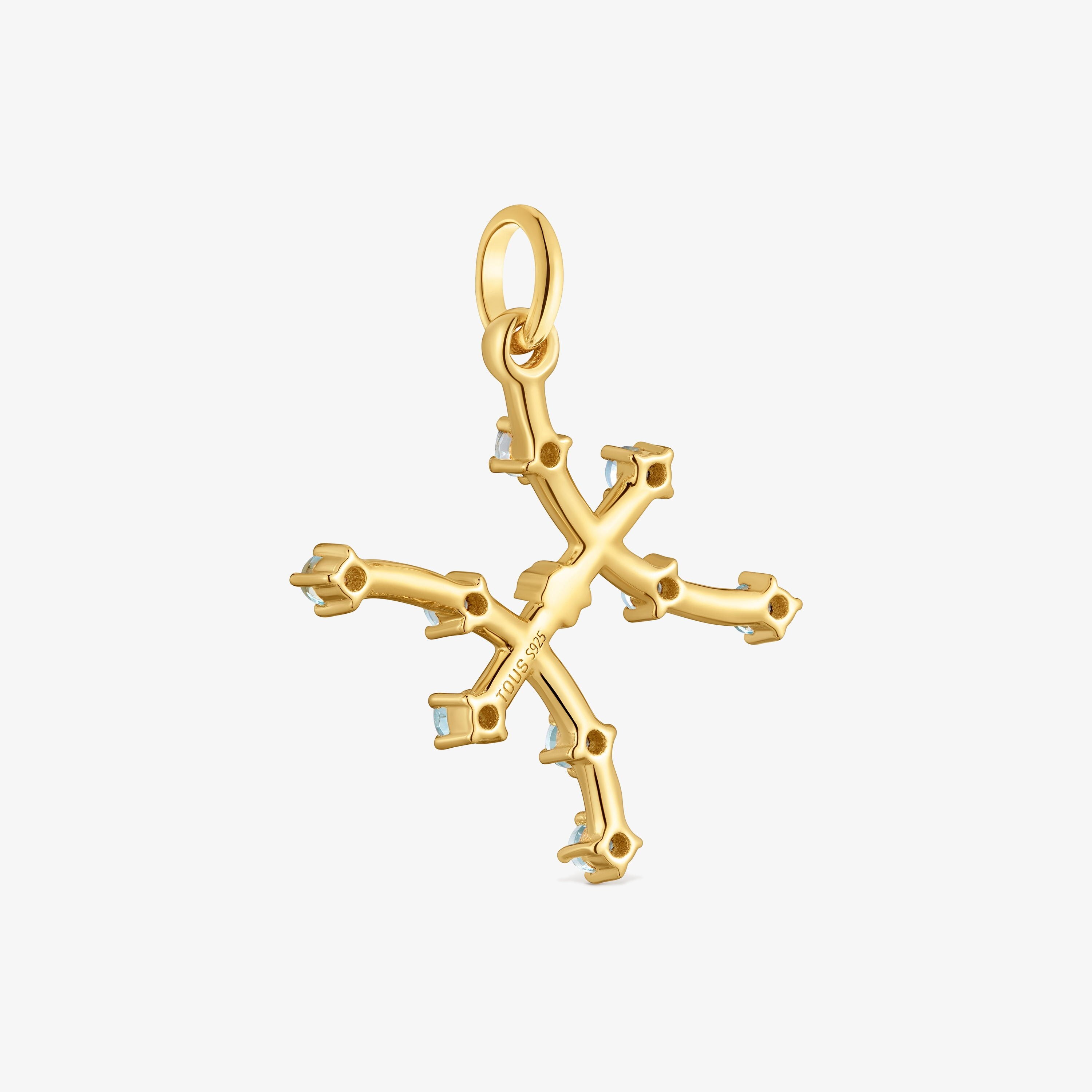 Pisces Pendant with 18kt gold vermeil and topaz TOUS Zodiaco