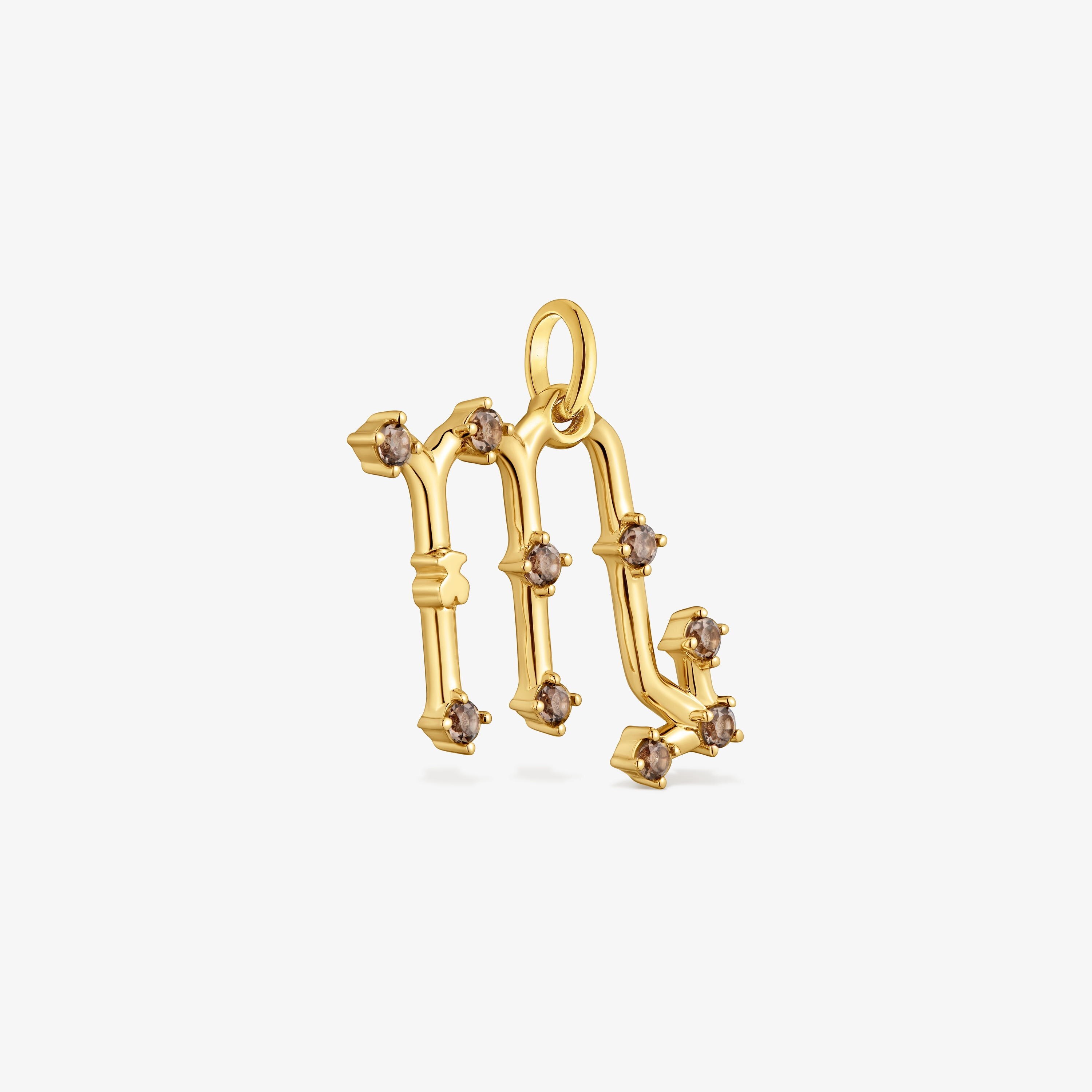 Scorpio Pendant with 18kt gold vermeil and quartz TOUS Zodiaco