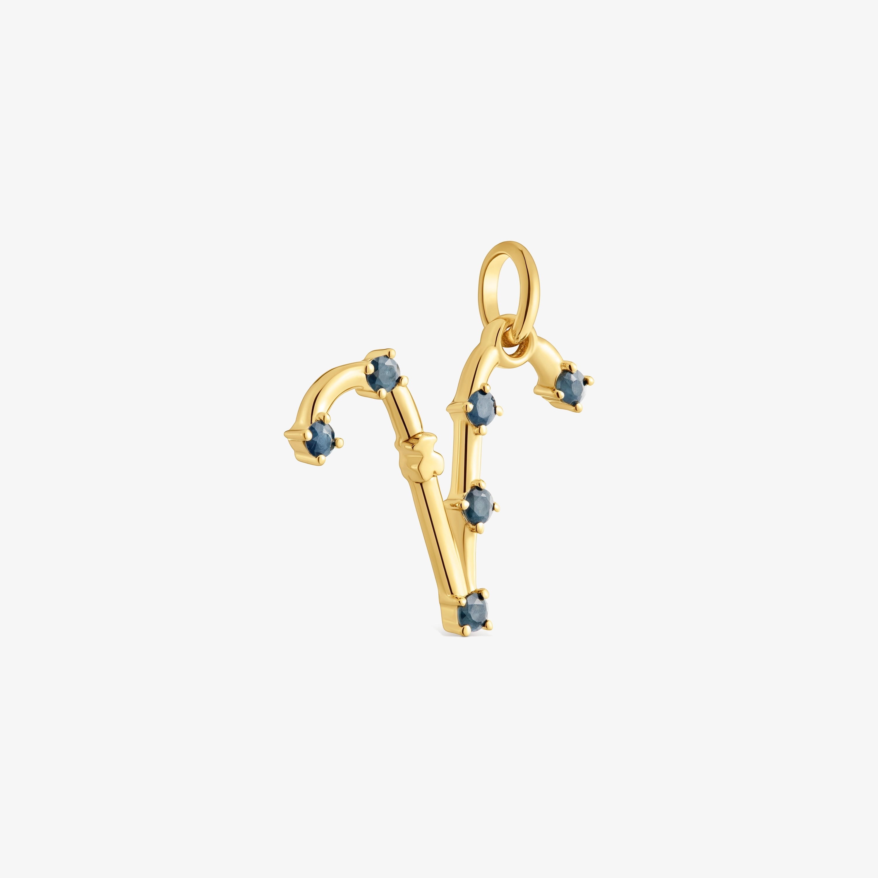 Aries Pendant with 18kt gold vermeil and sapphire TOUS Zodiaco