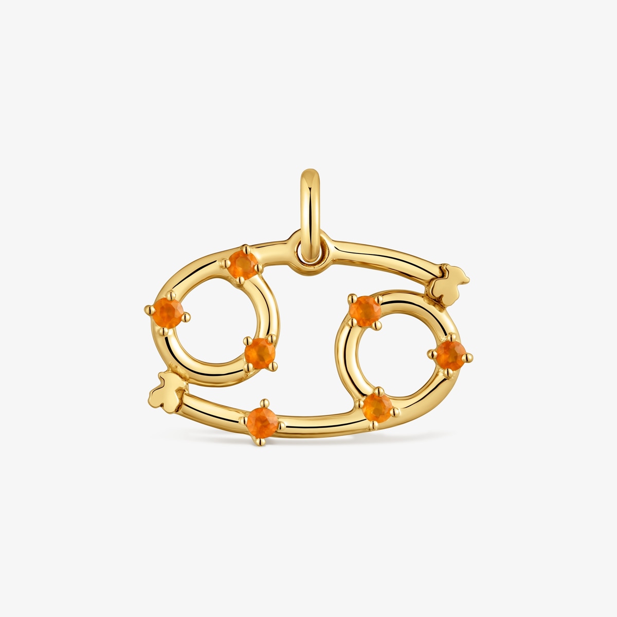 Tous - Colgante Cáncer Con Baño De Oro 18 Kt - Rojo