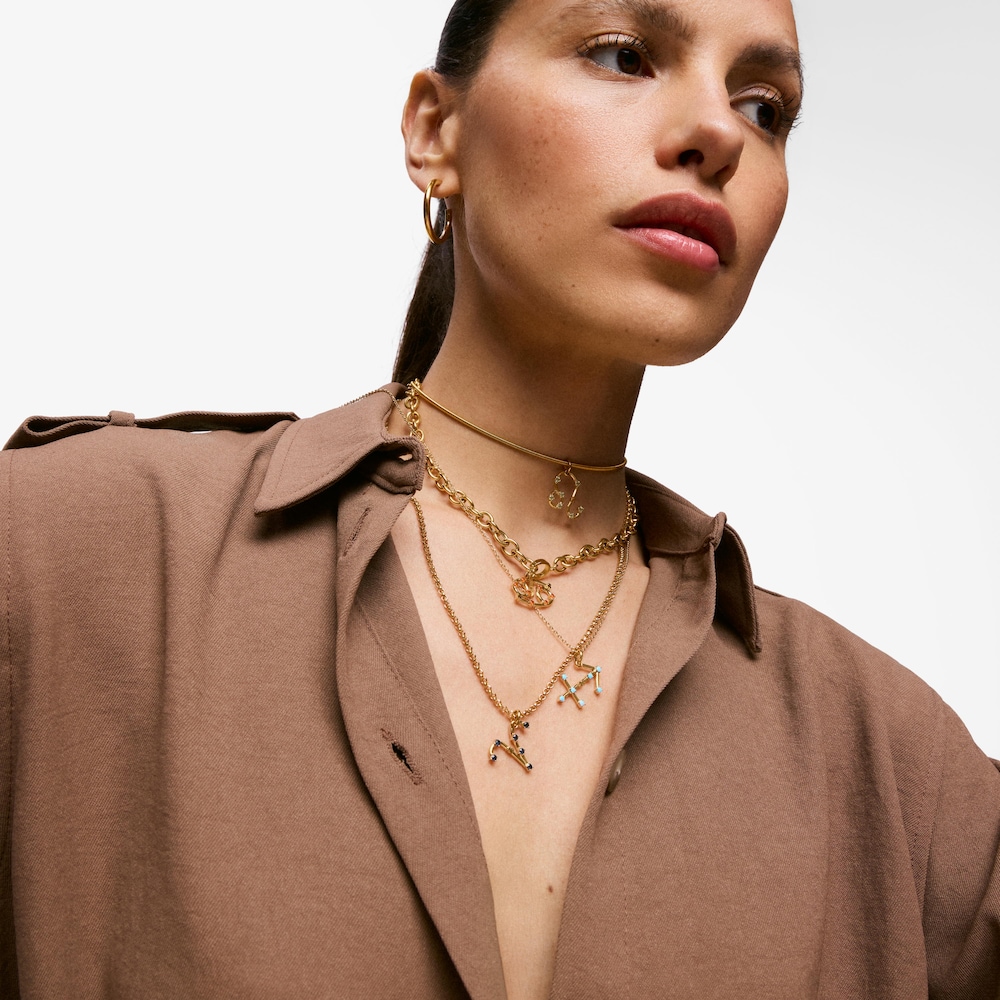 Př&iacute;věsek Rak ze stř&iacute;bra pozlacen&eacute;ho 18kar&aacute;tov&yacute;m zlatem s&nbsp;karneolem TOUS Zodiaco