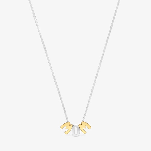 Two-tone Necklace with motifs TOUS Mom