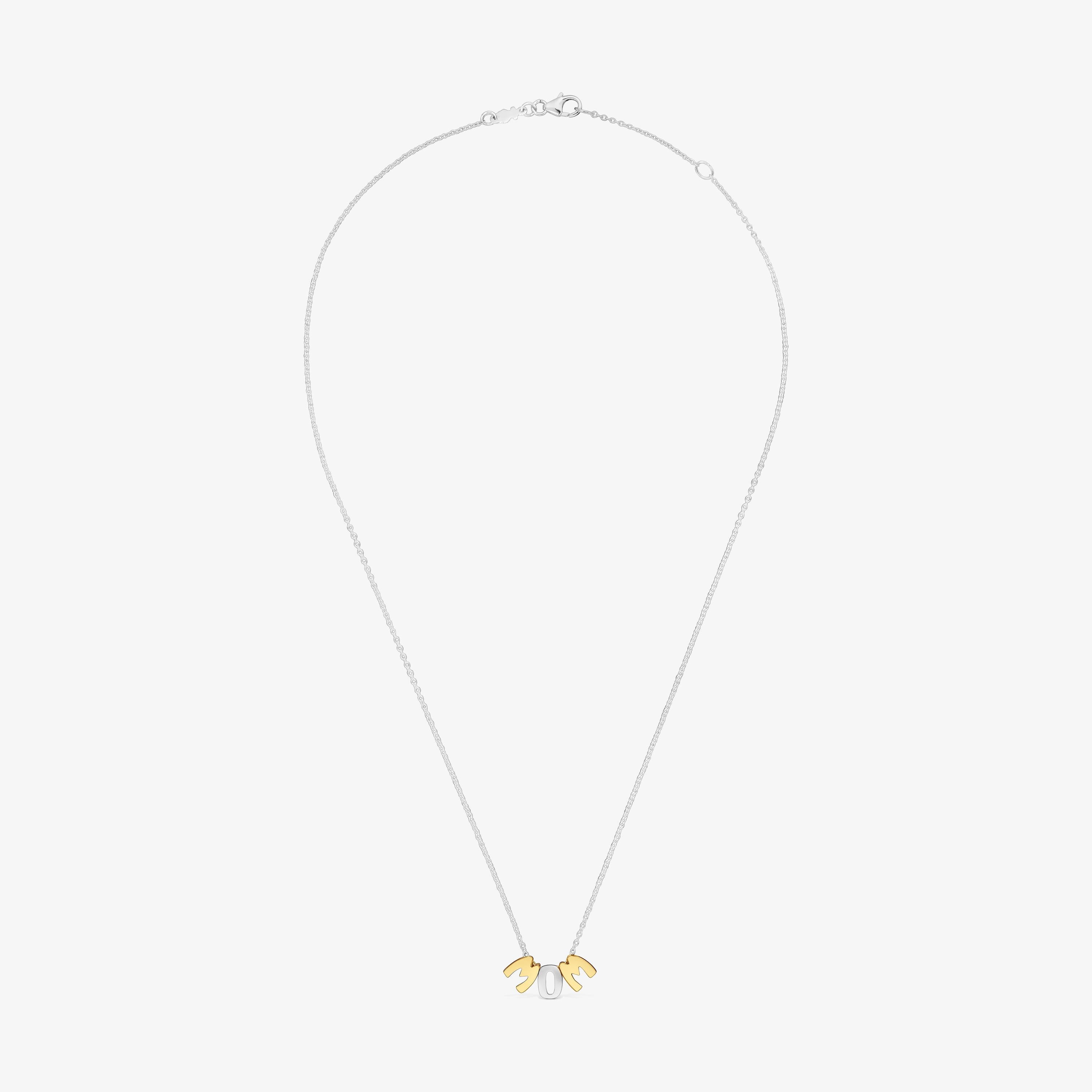 Two-tone Necklace with motifs TOUS Mom