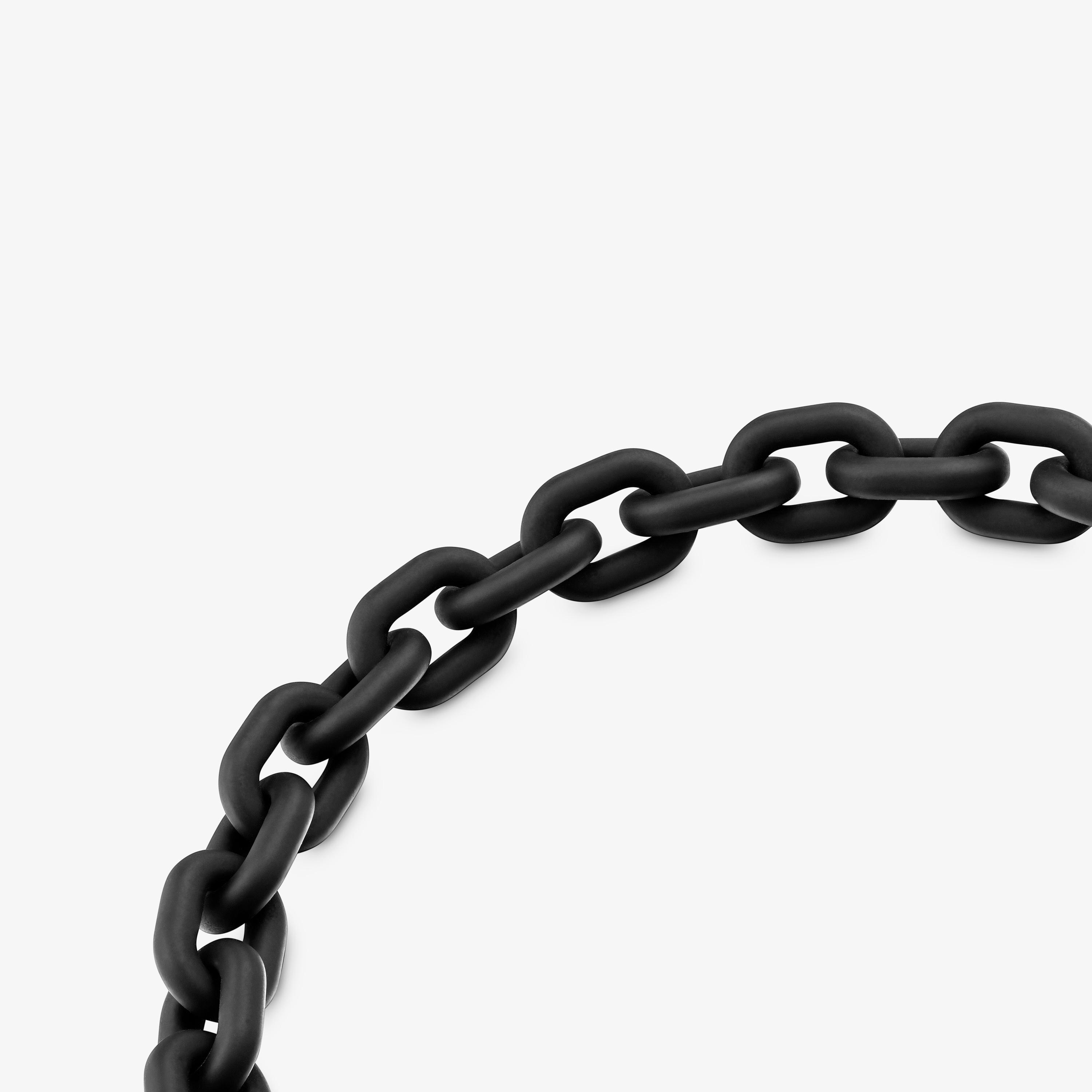 acetate Chain necklace and silver ring TOUS Hold Oval
