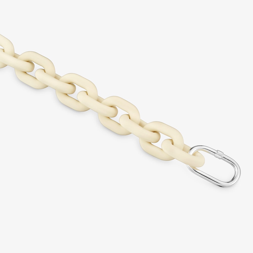 Beige acetate Chain bracelet and silver ring TOUS Hold Oval