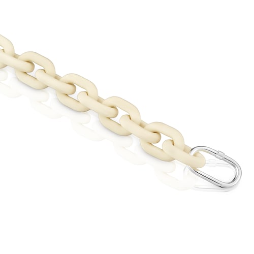 Beige resin Chain bracelet and silver ring TOUS Hold Oval