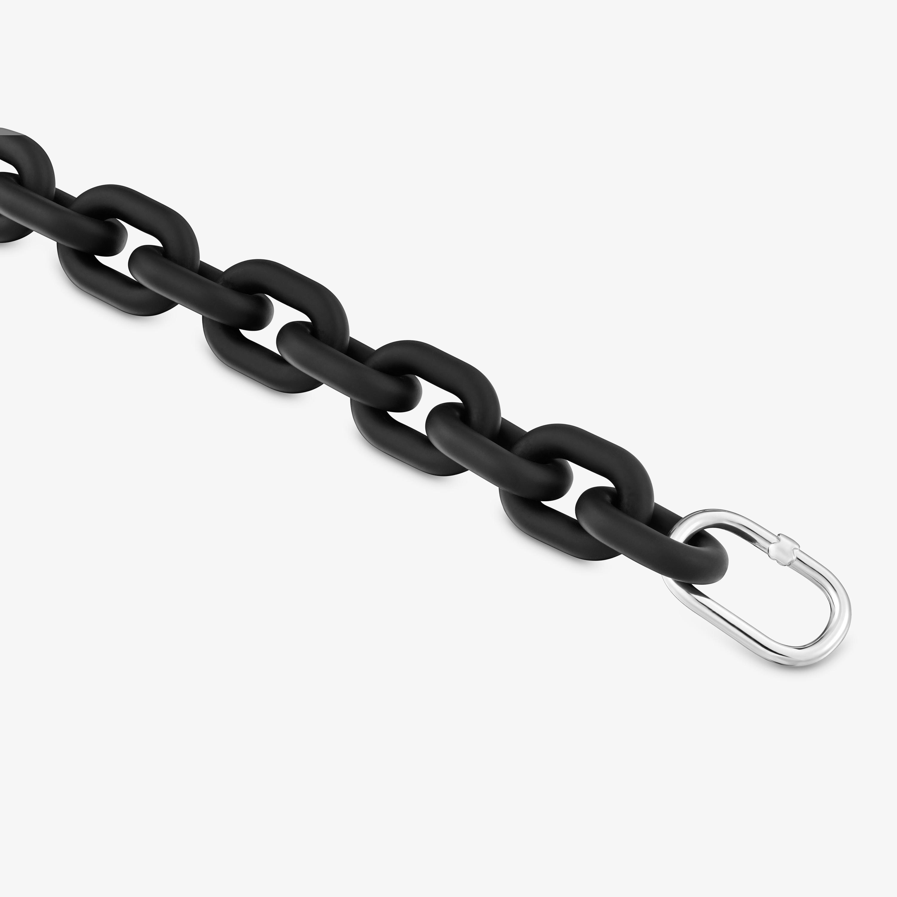 acetate Chain bracelet and silver ring TOUS Hold Oval