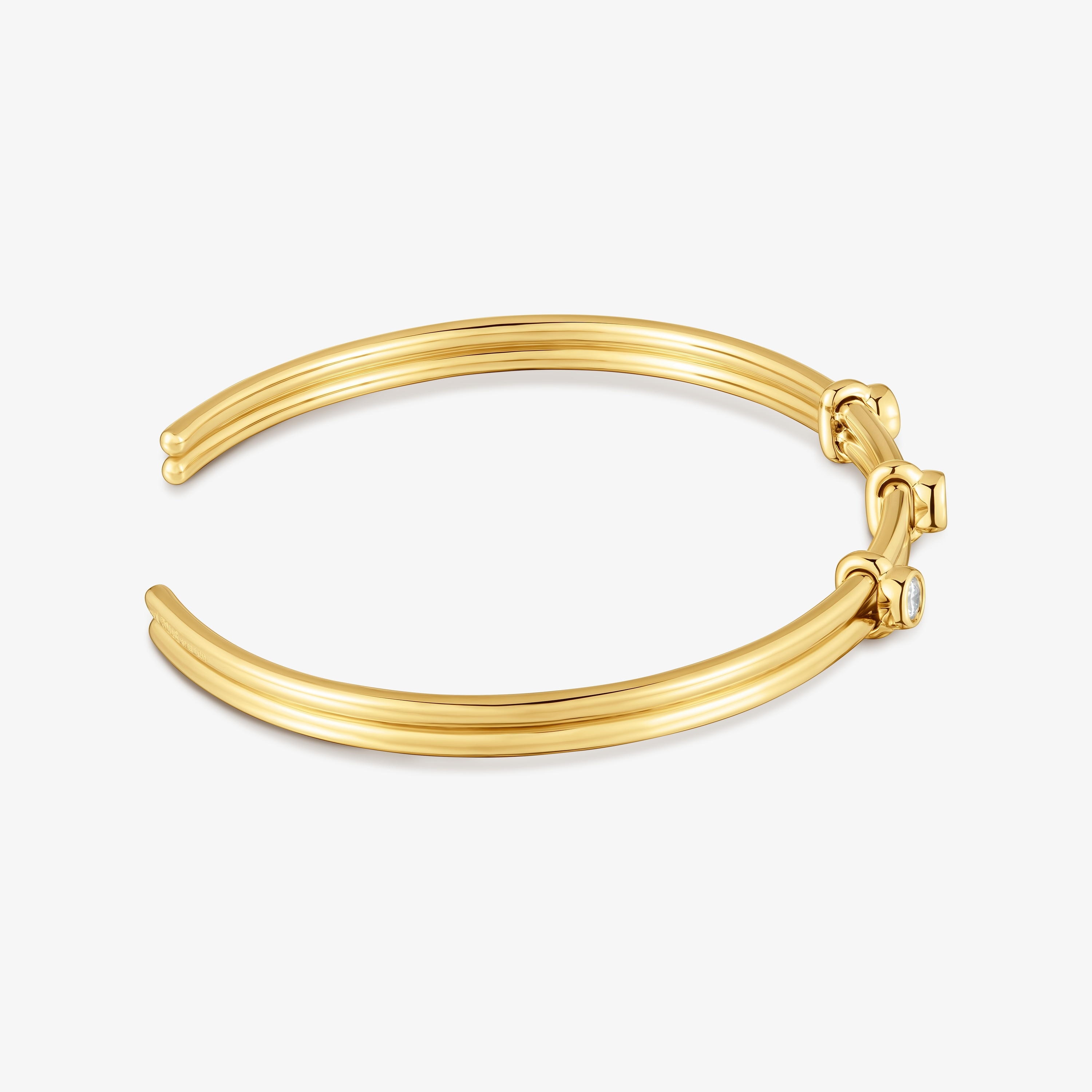 Bangle with 18kt gold vermeil and laboratory-grown diamonds TOUS