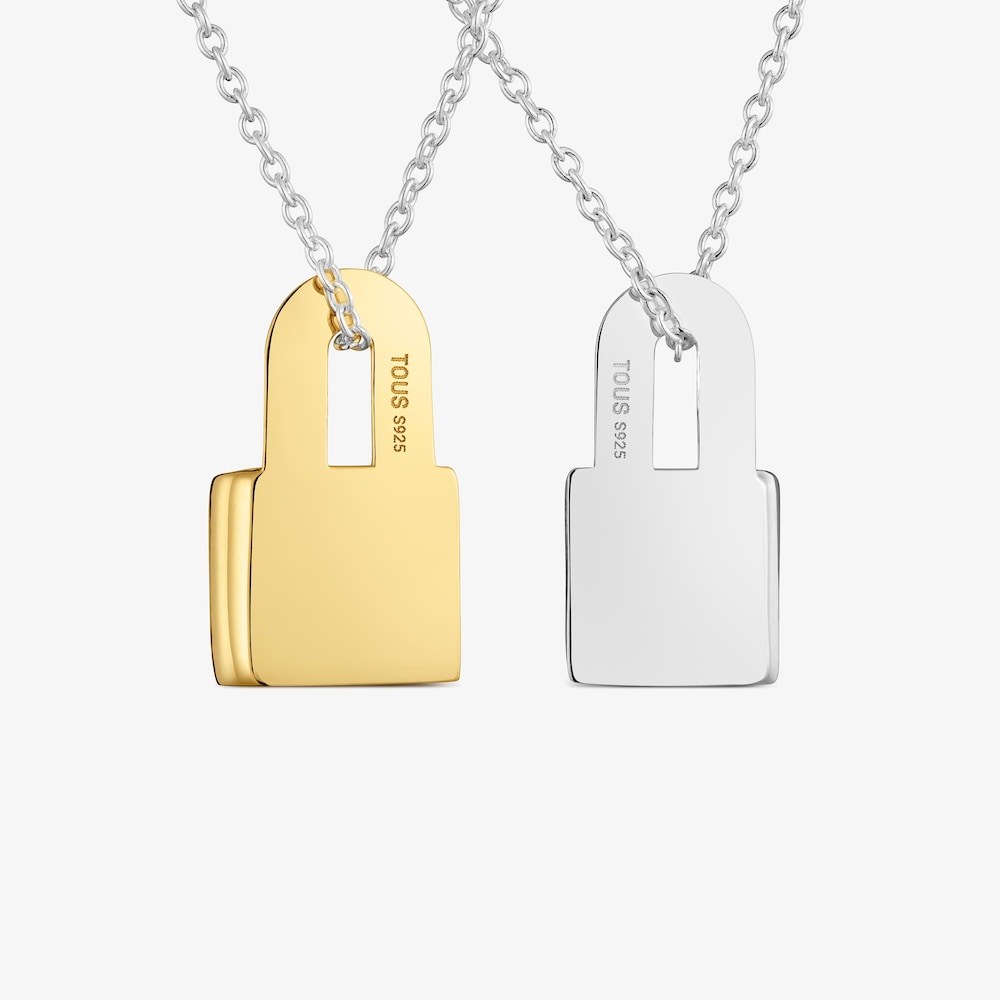 Pack de dos collares bicolor motivo coraz&oacute;n TOUS Unlock