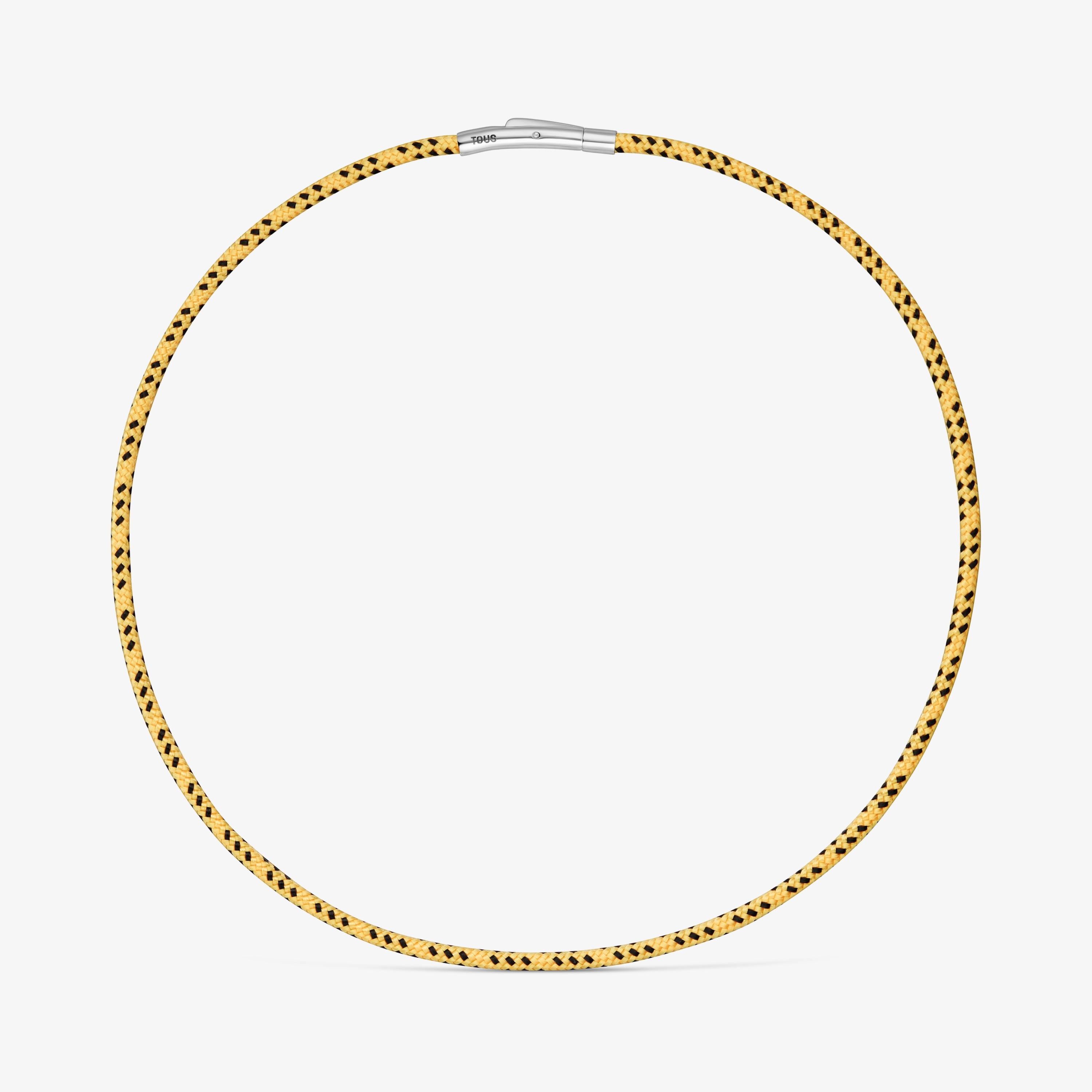 Necklace with yellow cord and steel TOUS Basics