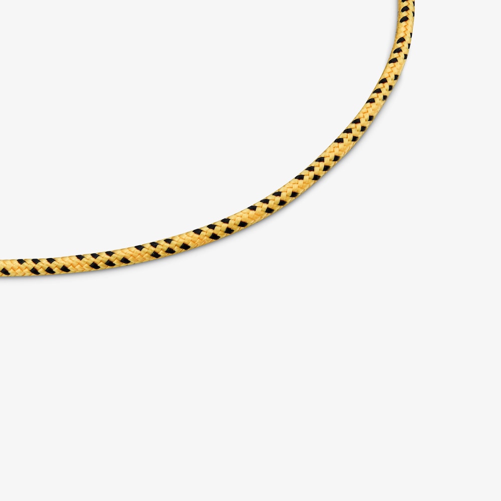 Collar con cord&oacute;n amarillo y acero TOUS Basics