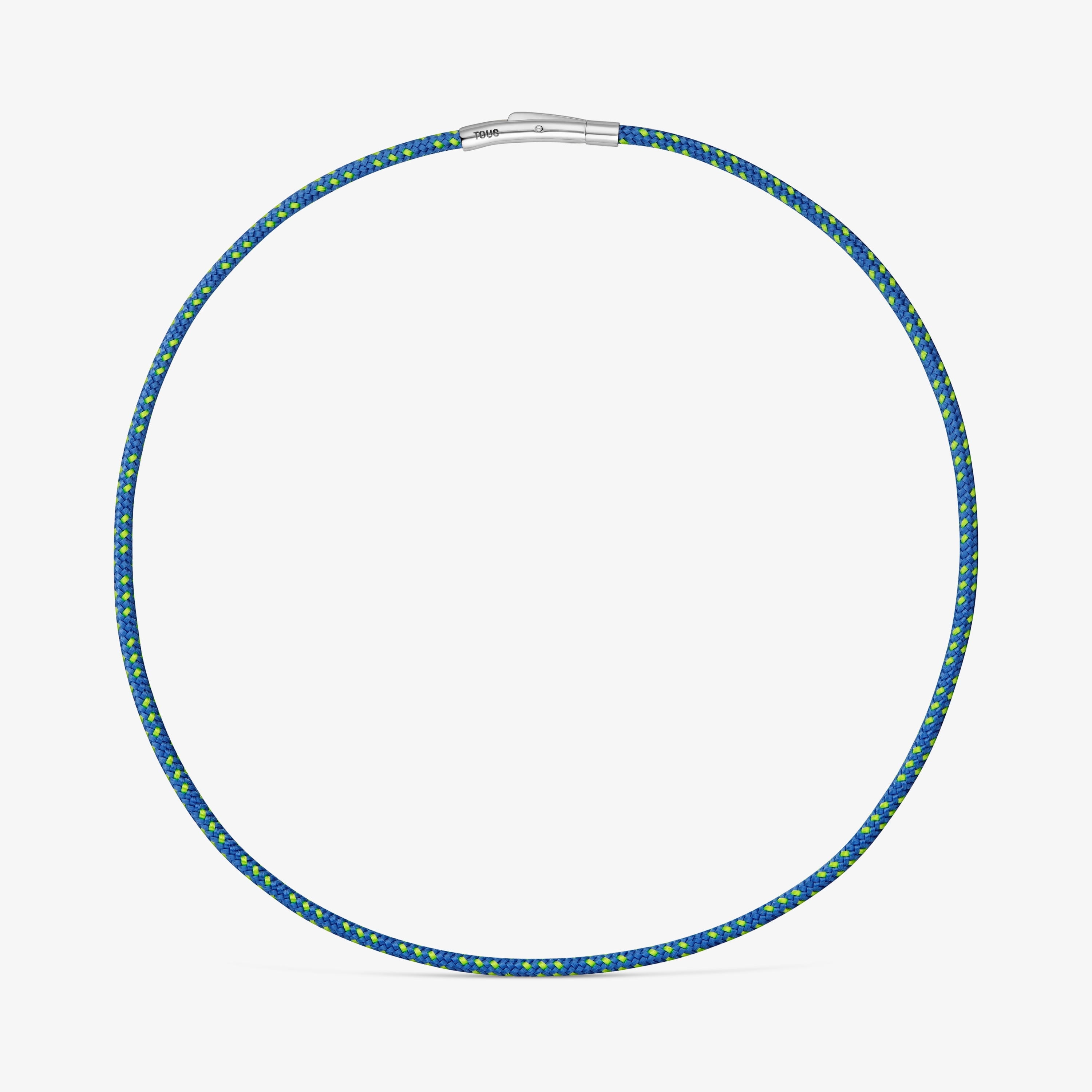 Necklace with blue cord and steel TOUS Basics