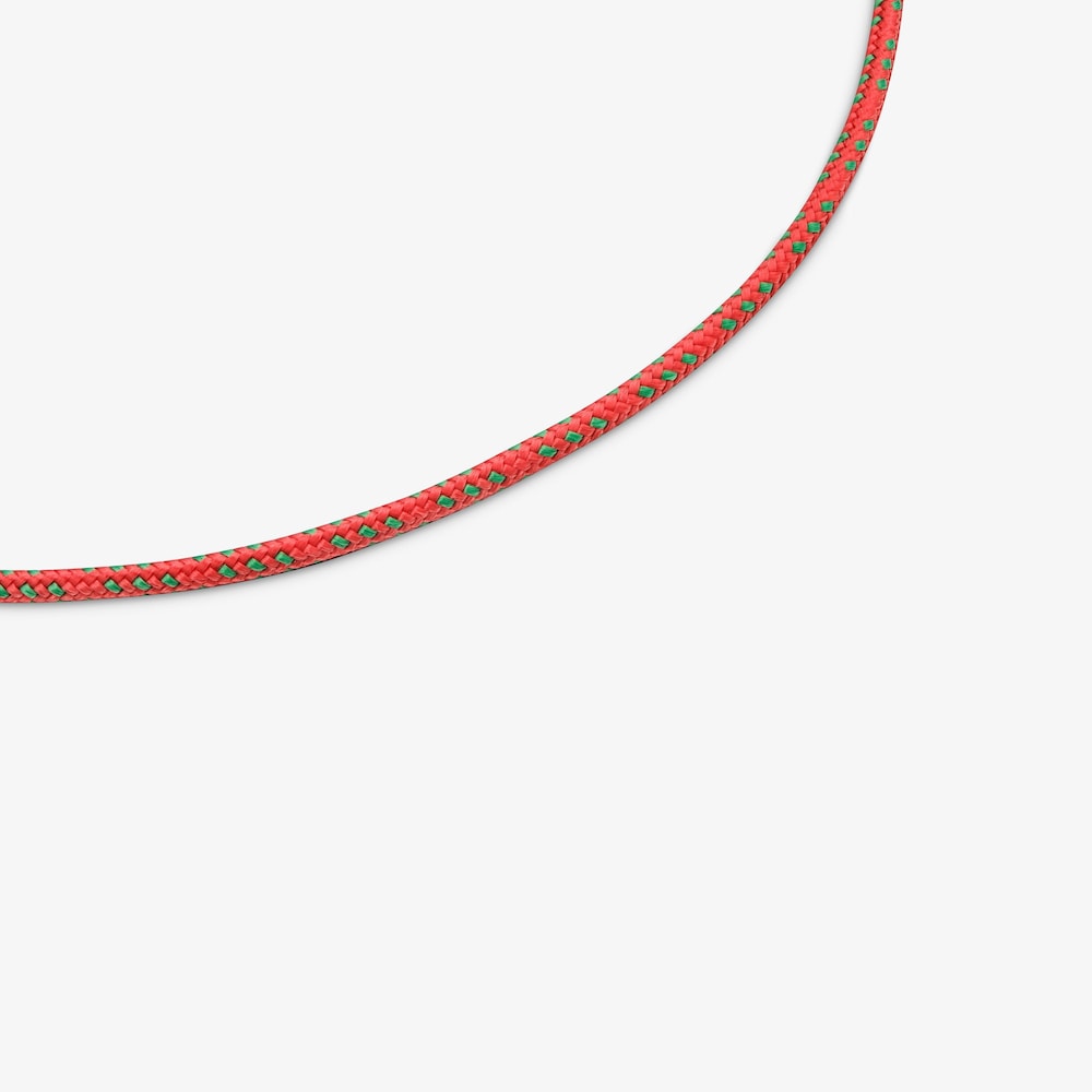 Collar con cord&oacute;n rojo y acero TOUS Basics